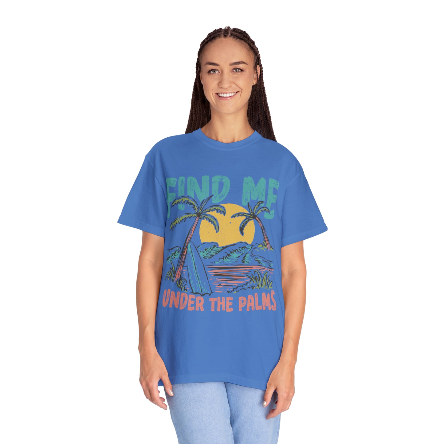 "Find Me Under The Palms" Comfort Colors Oversized T-shirt