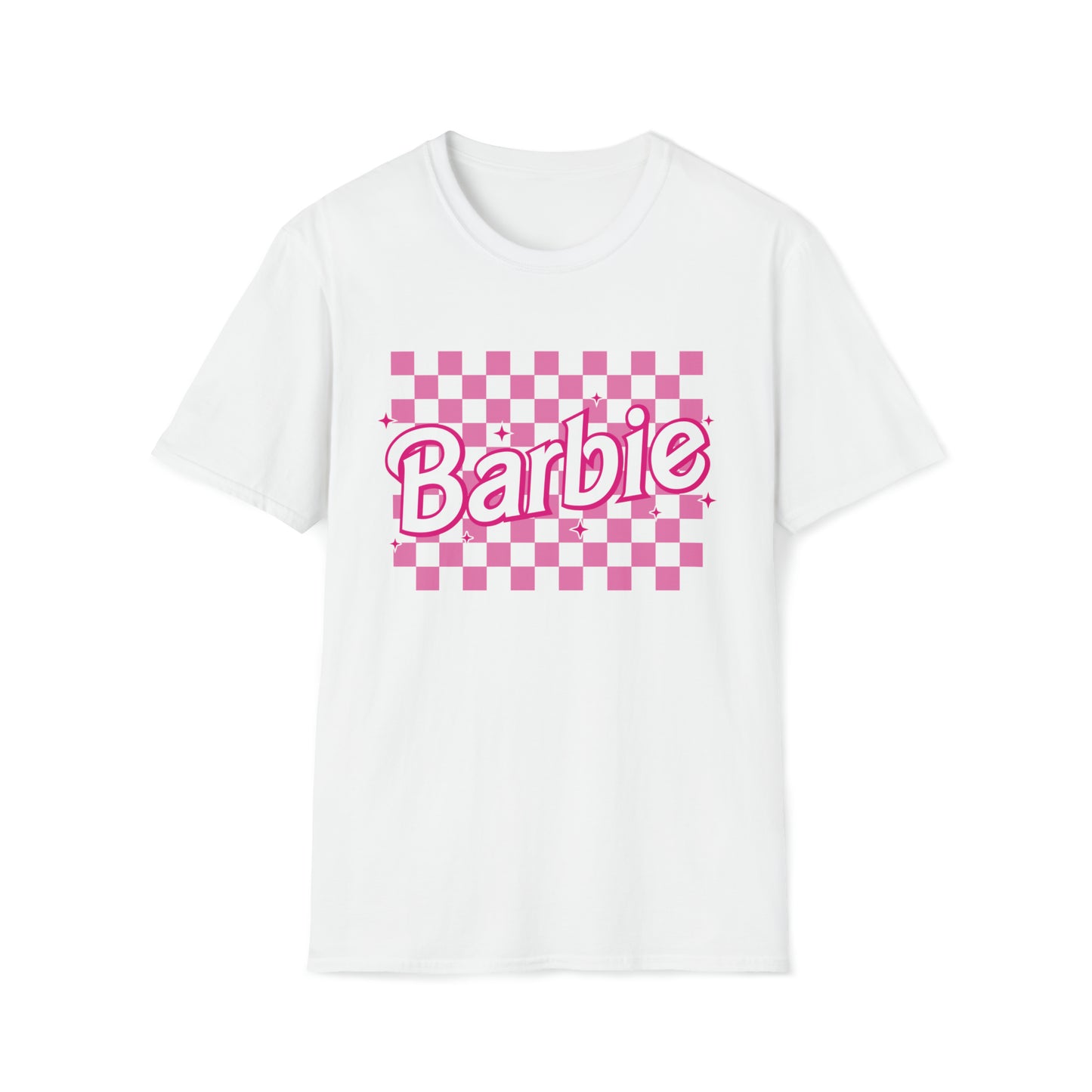 "Checkered Barbie" Gildan Unisex Softstyle T-Shirt