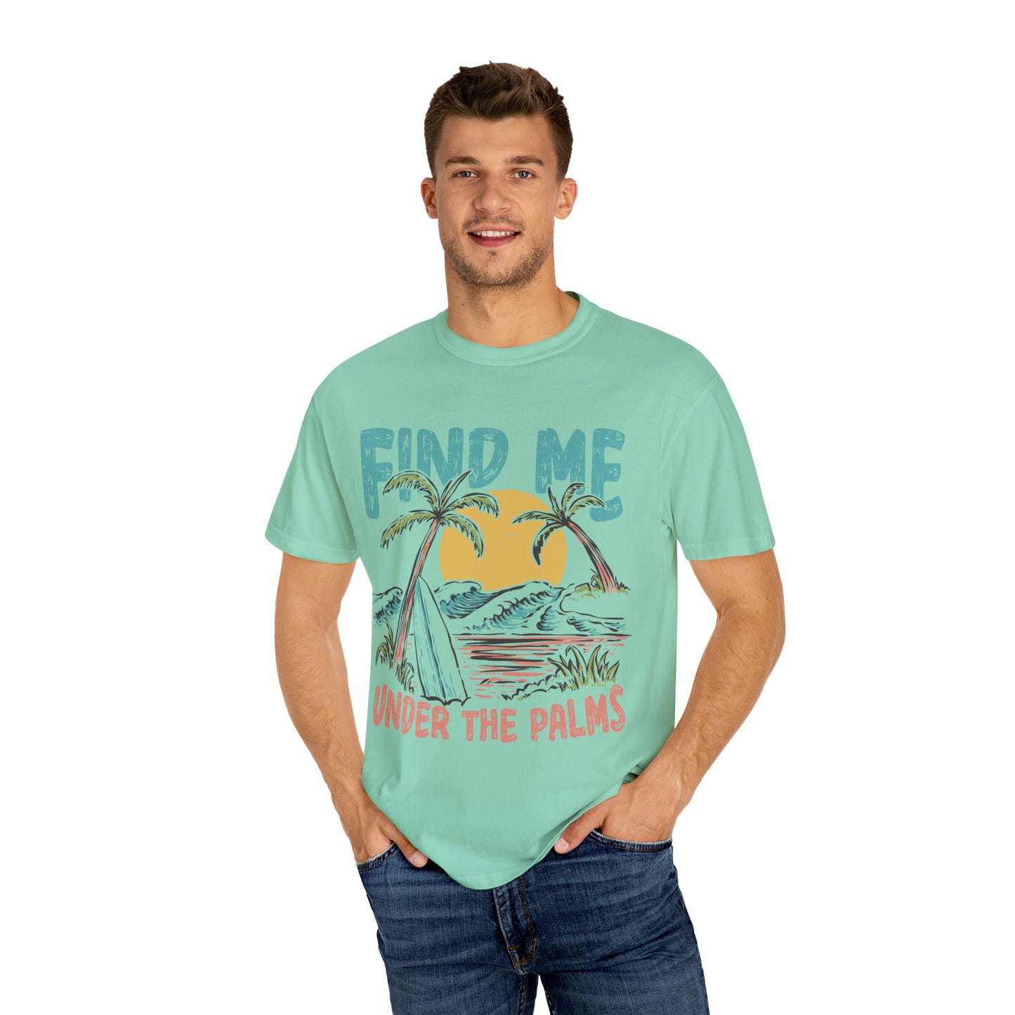 "Find Me Under The Palms" Comfort Colors Oversized T-shirt