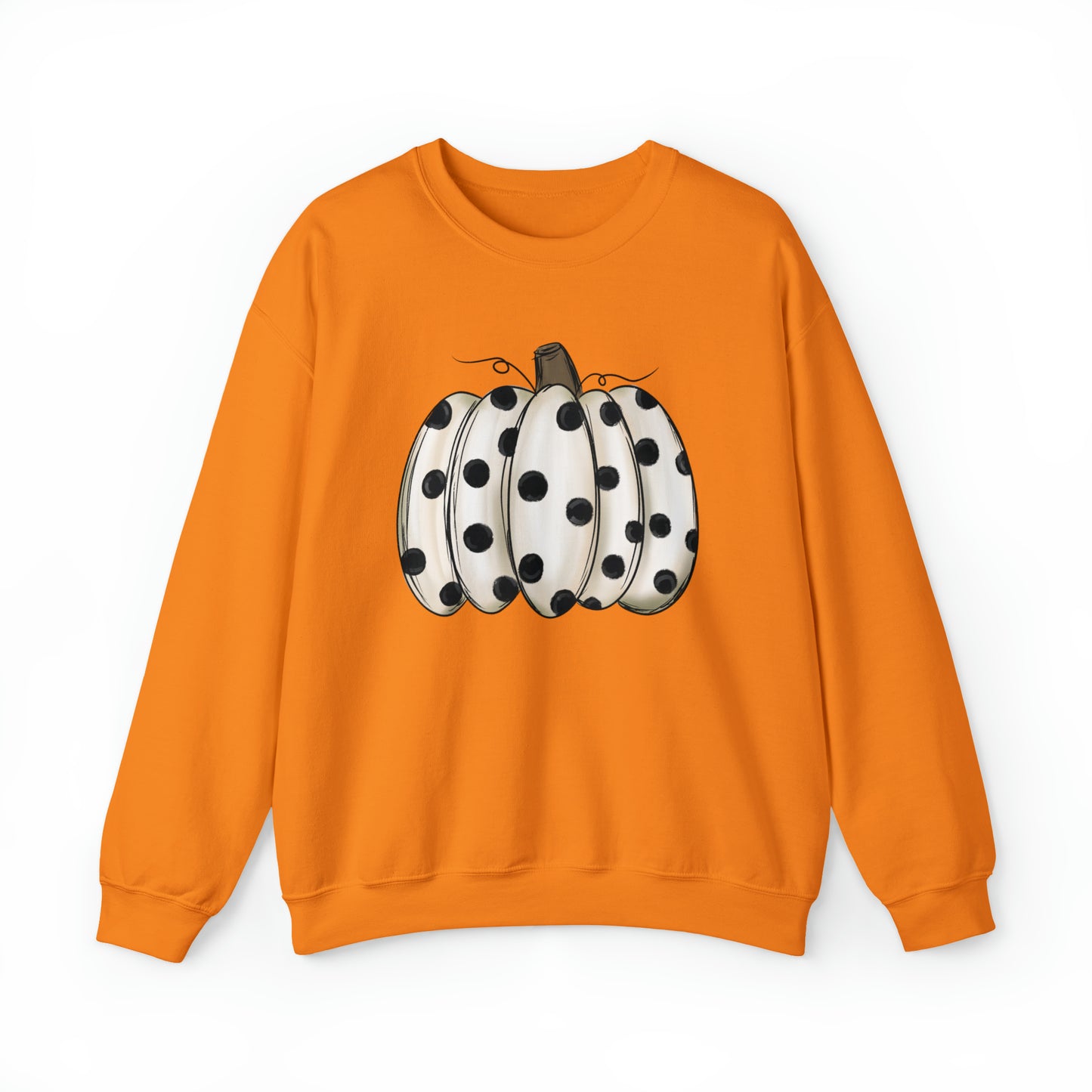 "Dot Pumpkin" Gildan Sweatshirt