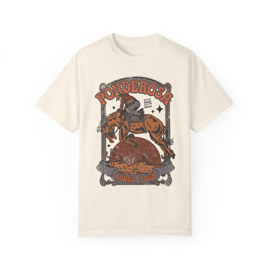 Ponderosa Rodeo Tour, Western Comfort Colors T-shirt