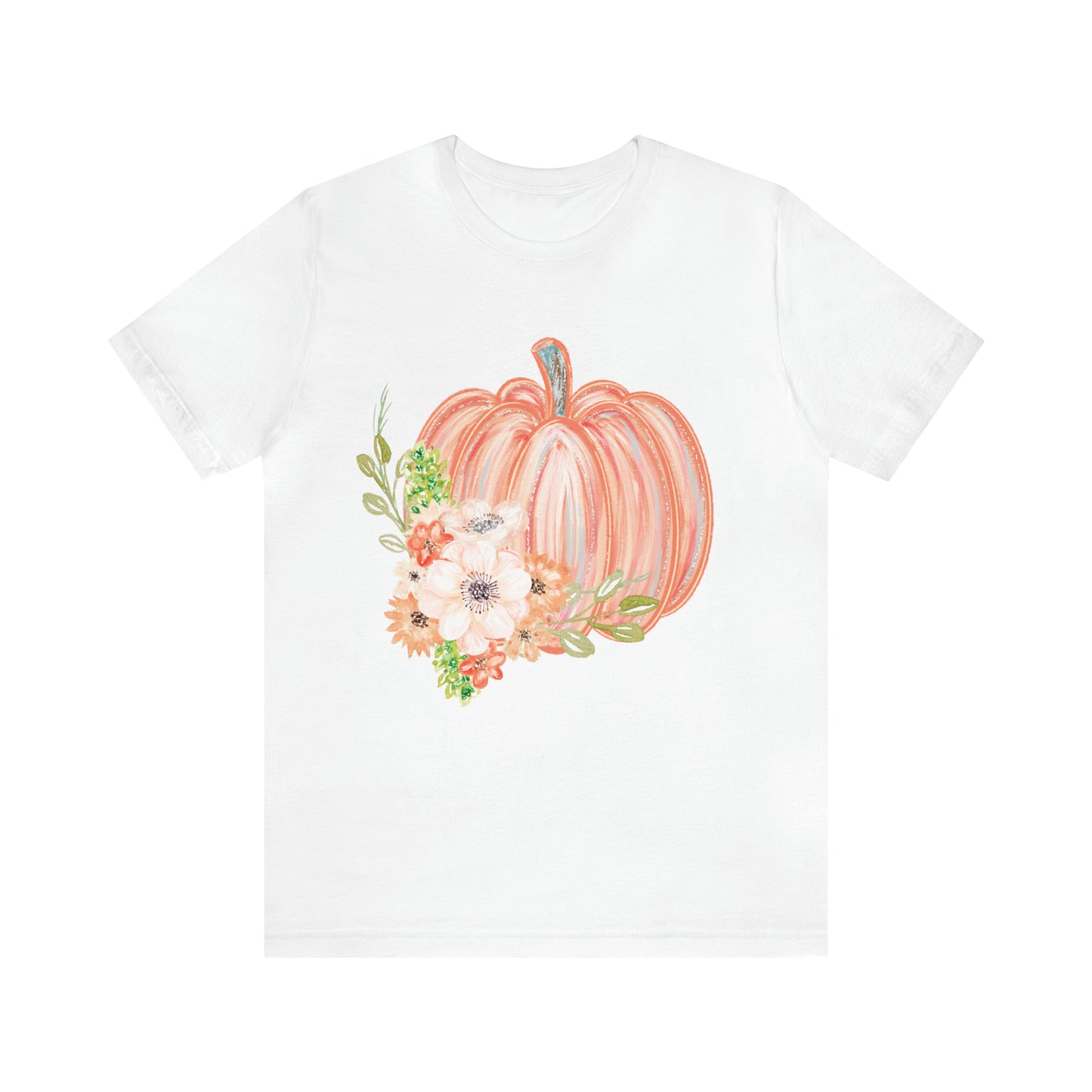 Watercolor Pumpkin Bella Canvas Tee