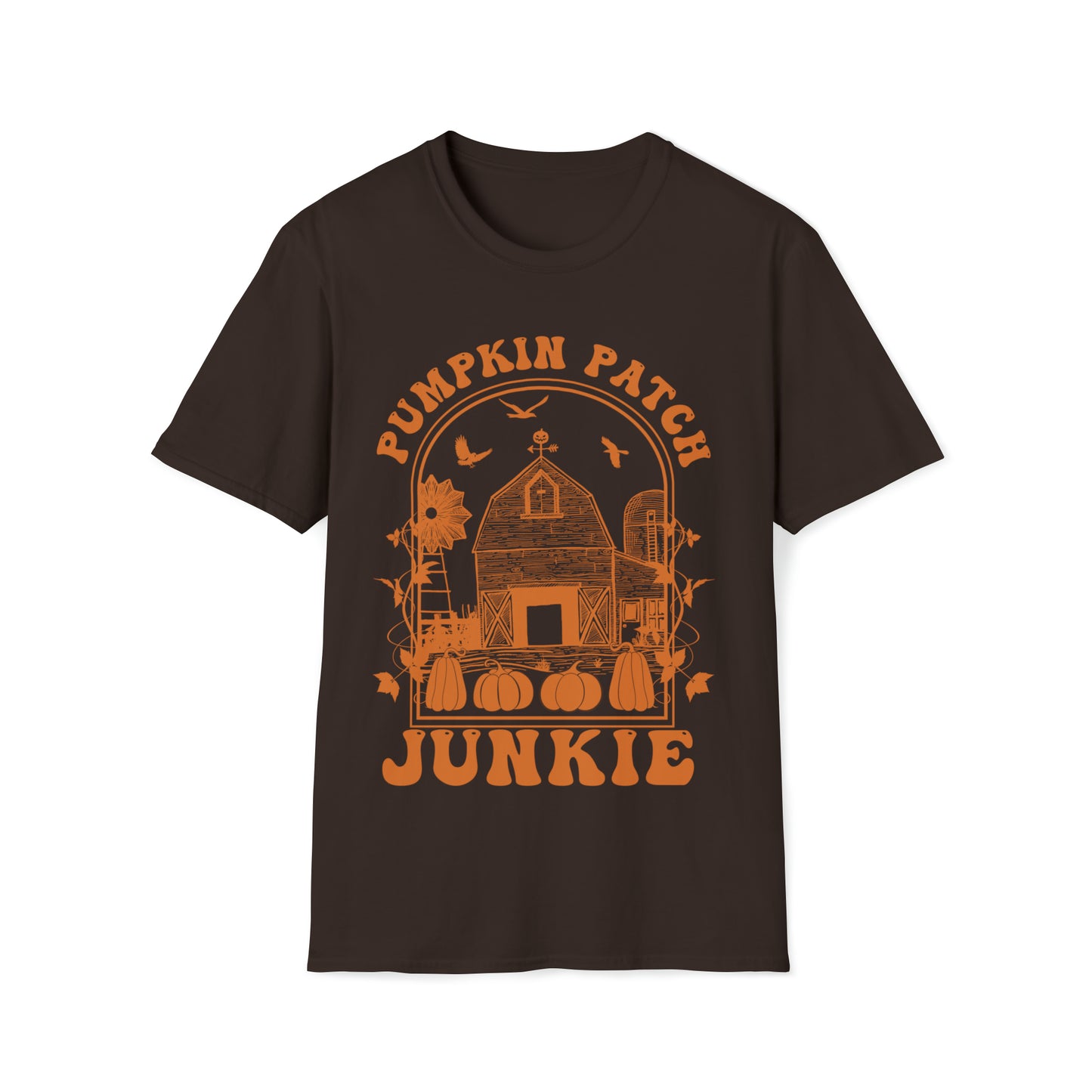 Pumpkin Patch Junkie, Gildan Soft Style Tee