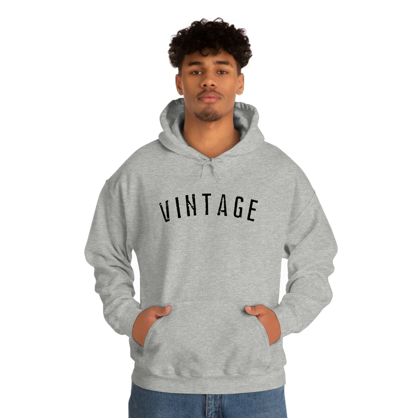 "Vintage" Unisex Hooded Sweatshirt