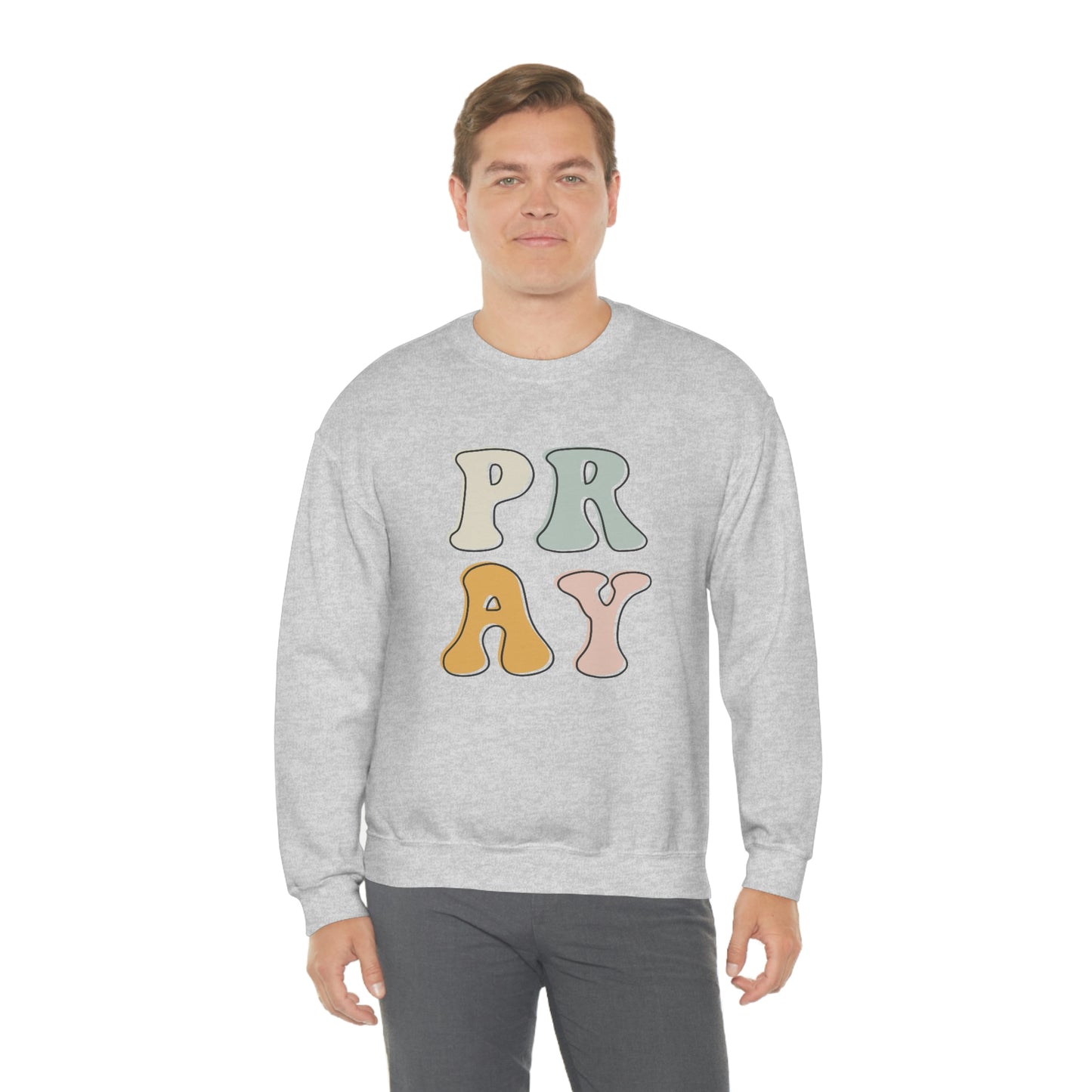 "Pray" Unisex Heavy Blend™ Crewneck Sweatshirt