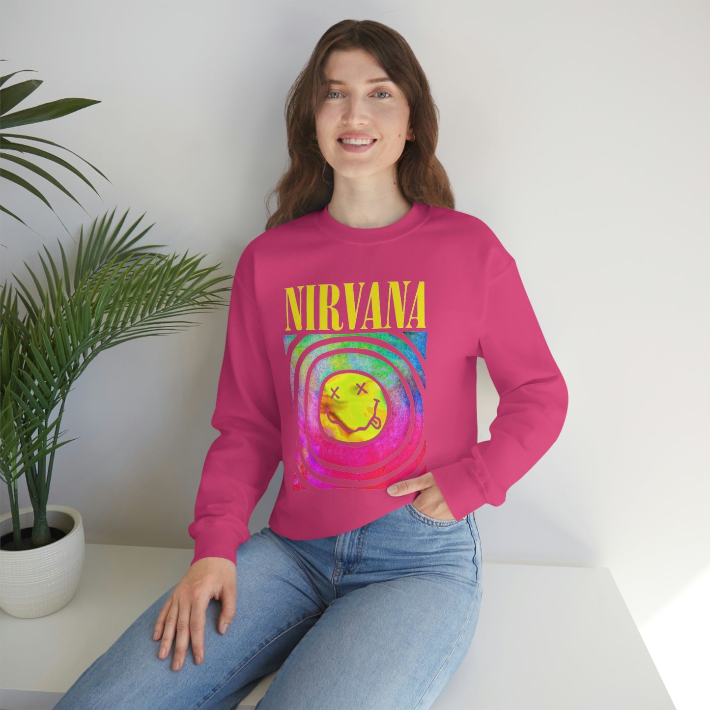 "Nirvana" Graphic Crewneck Sweatshirt