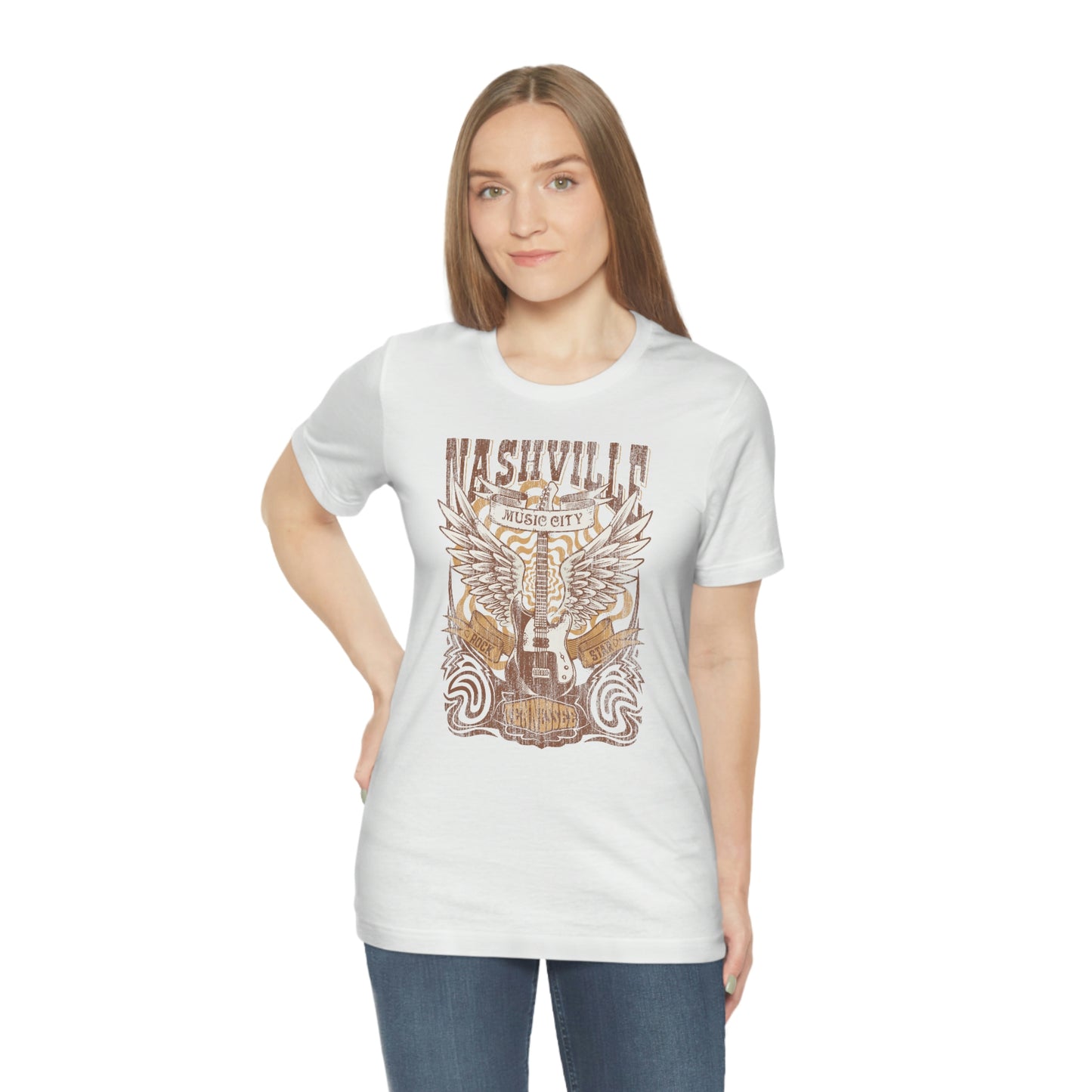 "Nashville Music City" Bella Canvas Unisex Jersey Short Sleeve Tee