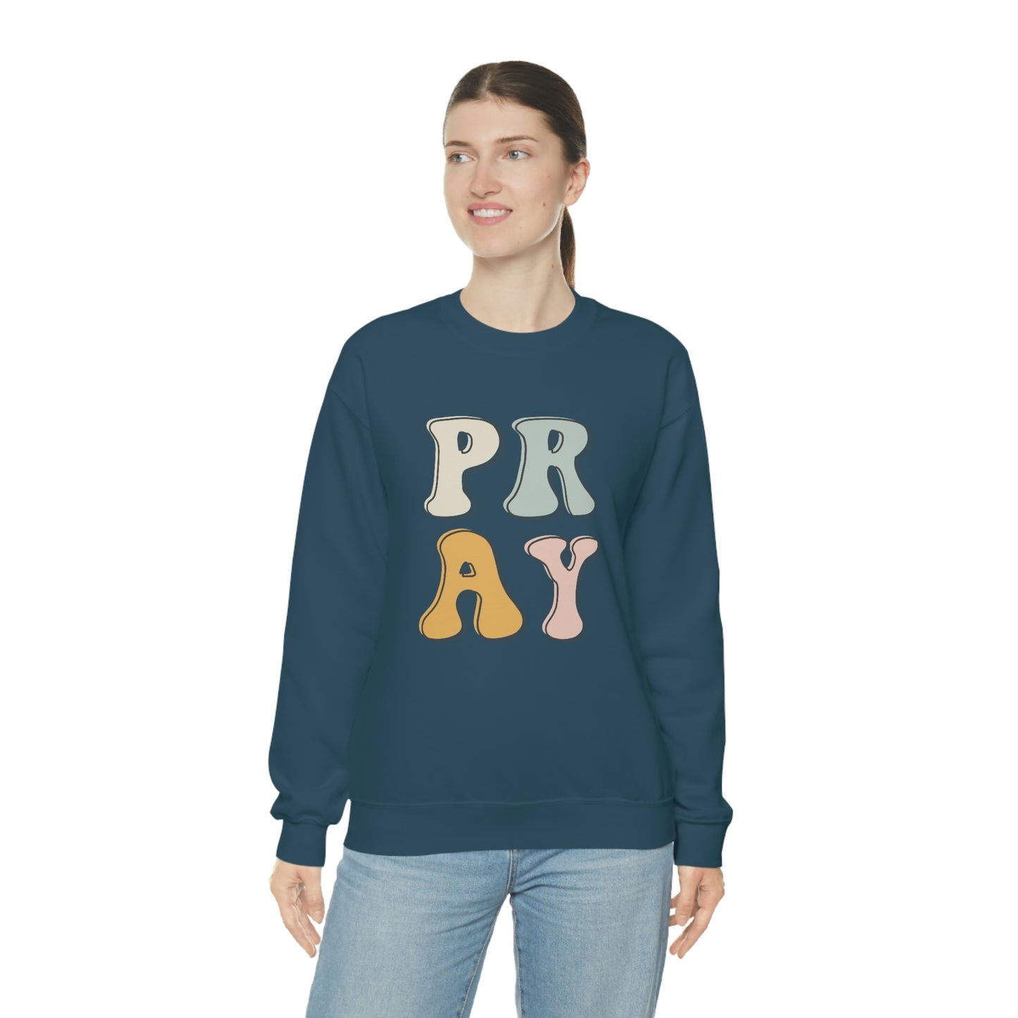 "Pray" Unisex Heavy Blend™ Crewneck Sweatshirt