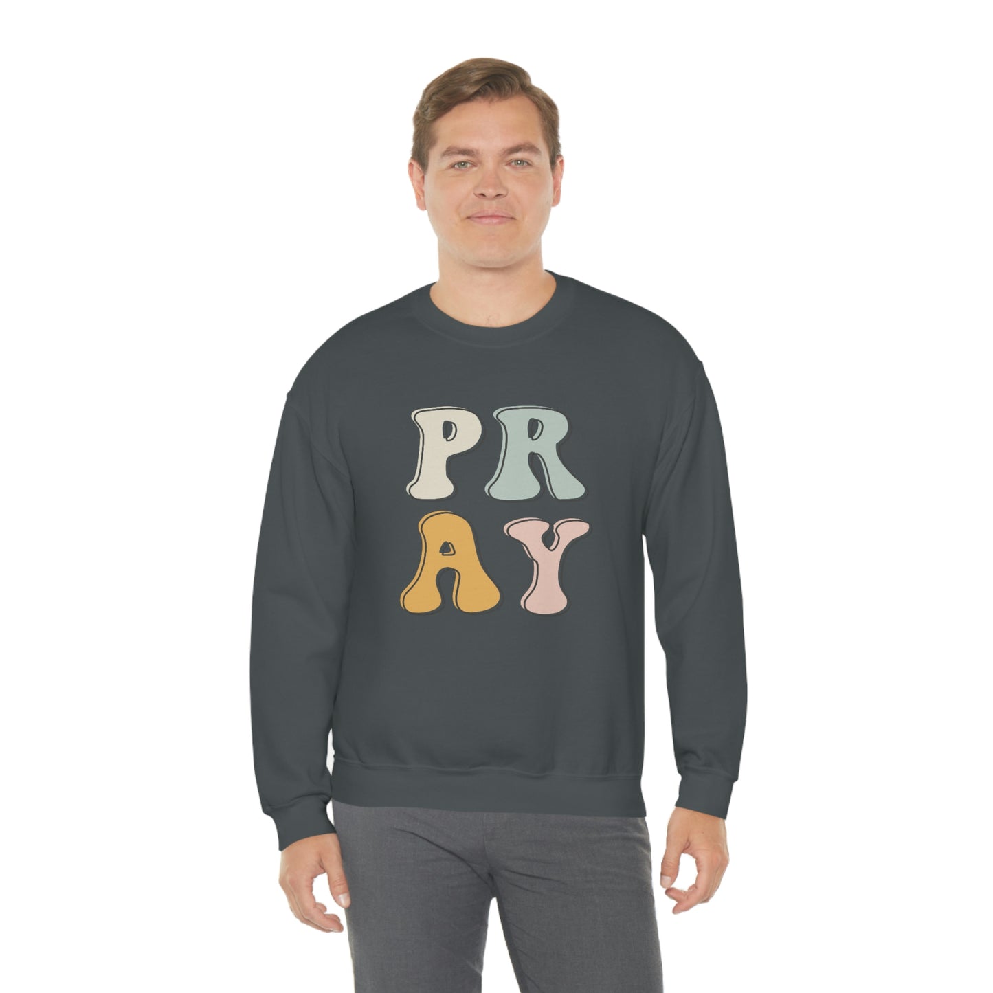 "Pray" Unisex Heavy Blend™ Crewneck Sweatshirt