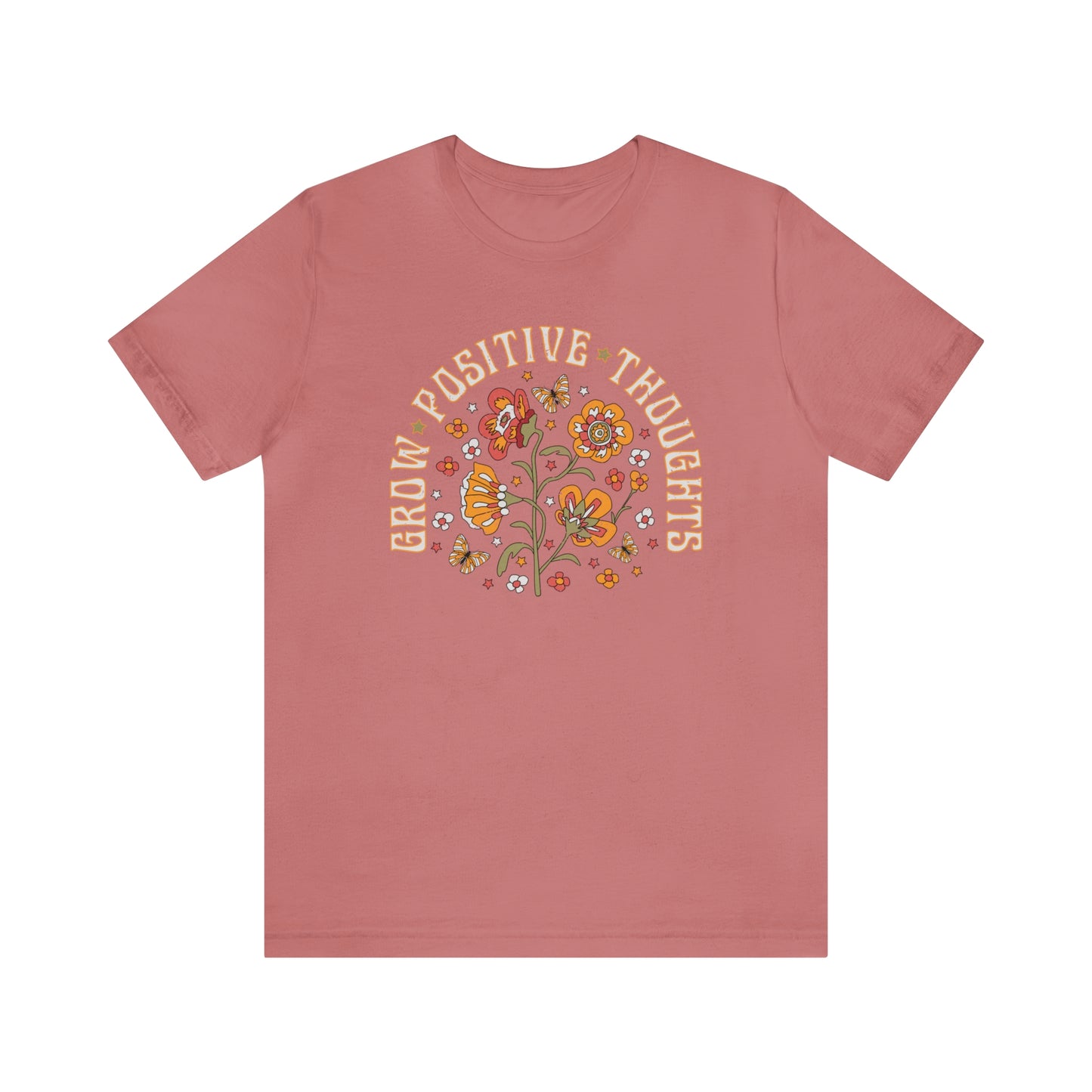 "Grow Positive Thoughts" Bella Canvas Short Sleeve Tee