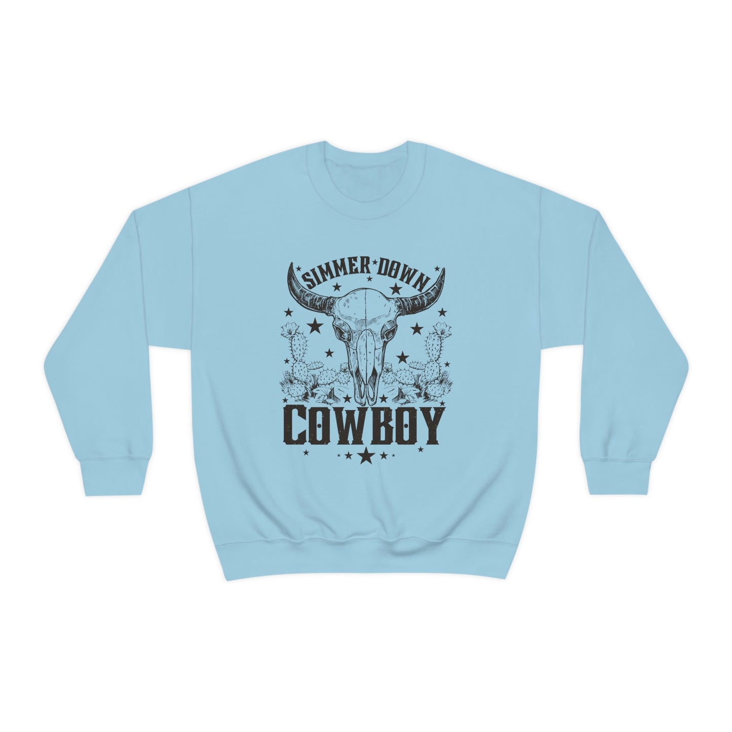 "Simmer Down Cowboy" Unisex Heavy Blend™ Crewneck Sweatshirt