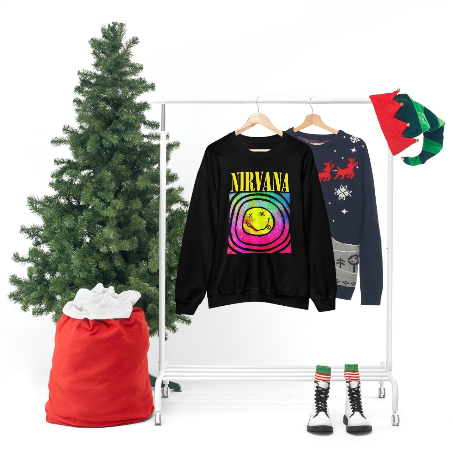 "Nirvana" Graphic Crewneck Sweatshirt