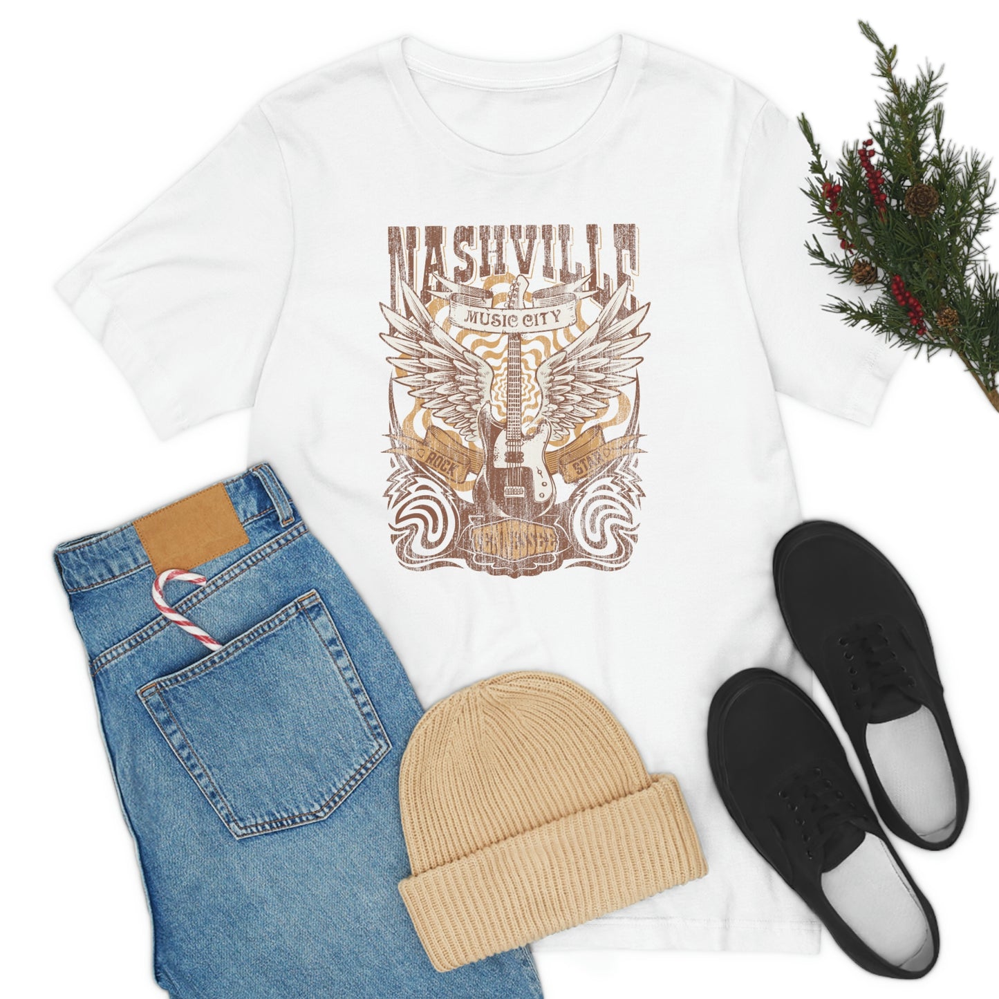 "Nashville Music City" Bella Canvas Unisex Jersey Short Sleeve Tee