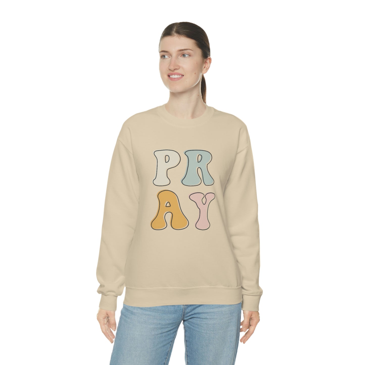 "Pray" Unisex Heavy Blend™ Crewneck Sweatshirt