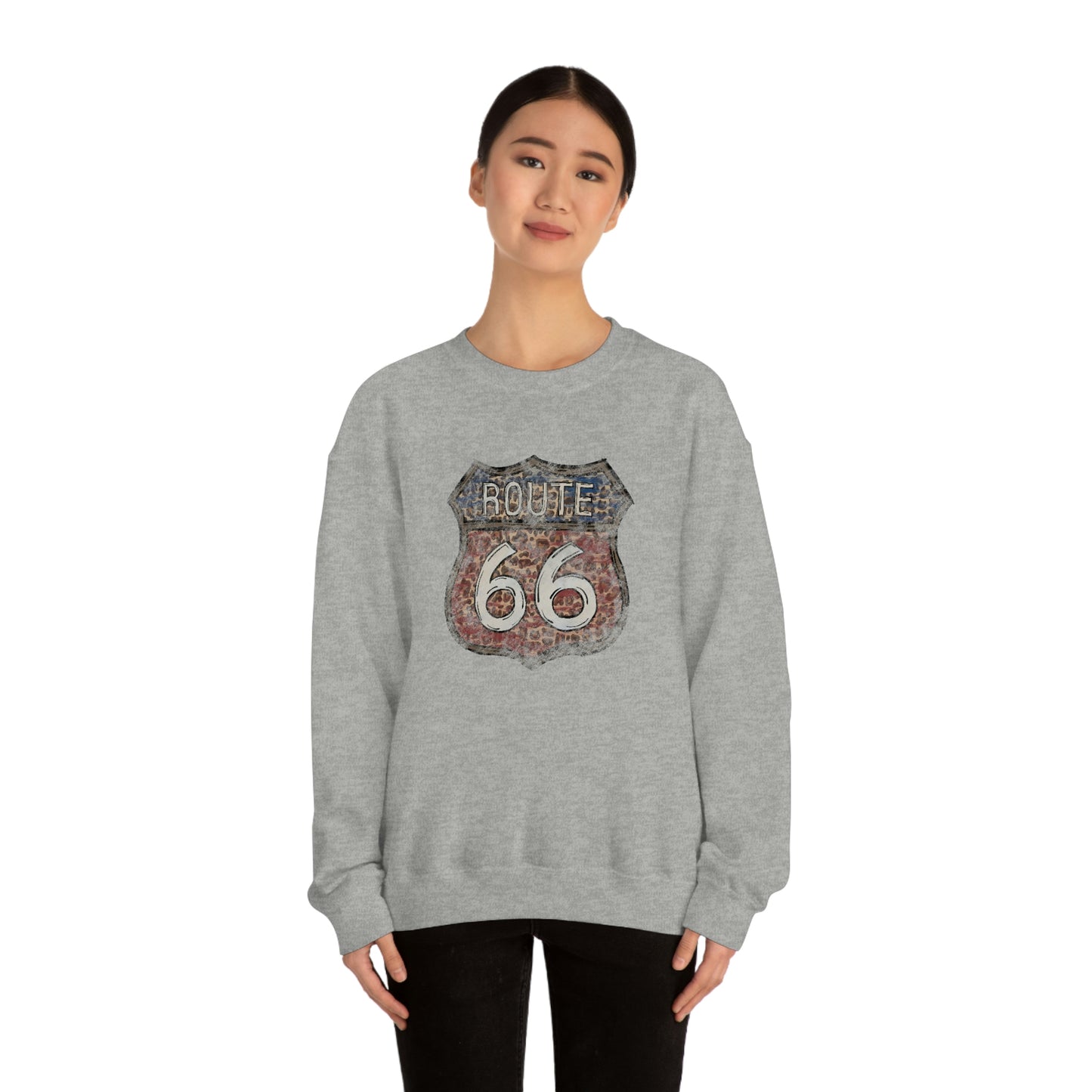 "Route 66" Unisex Crewneck Sweatshirt