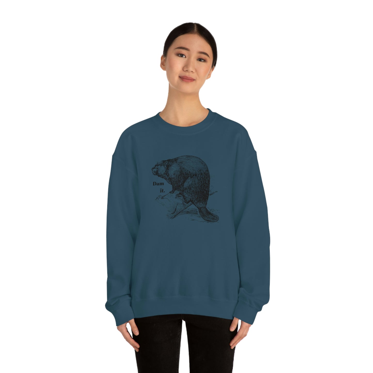 "Dam it" Gildan Graphic Crewneck Sweatshirt
