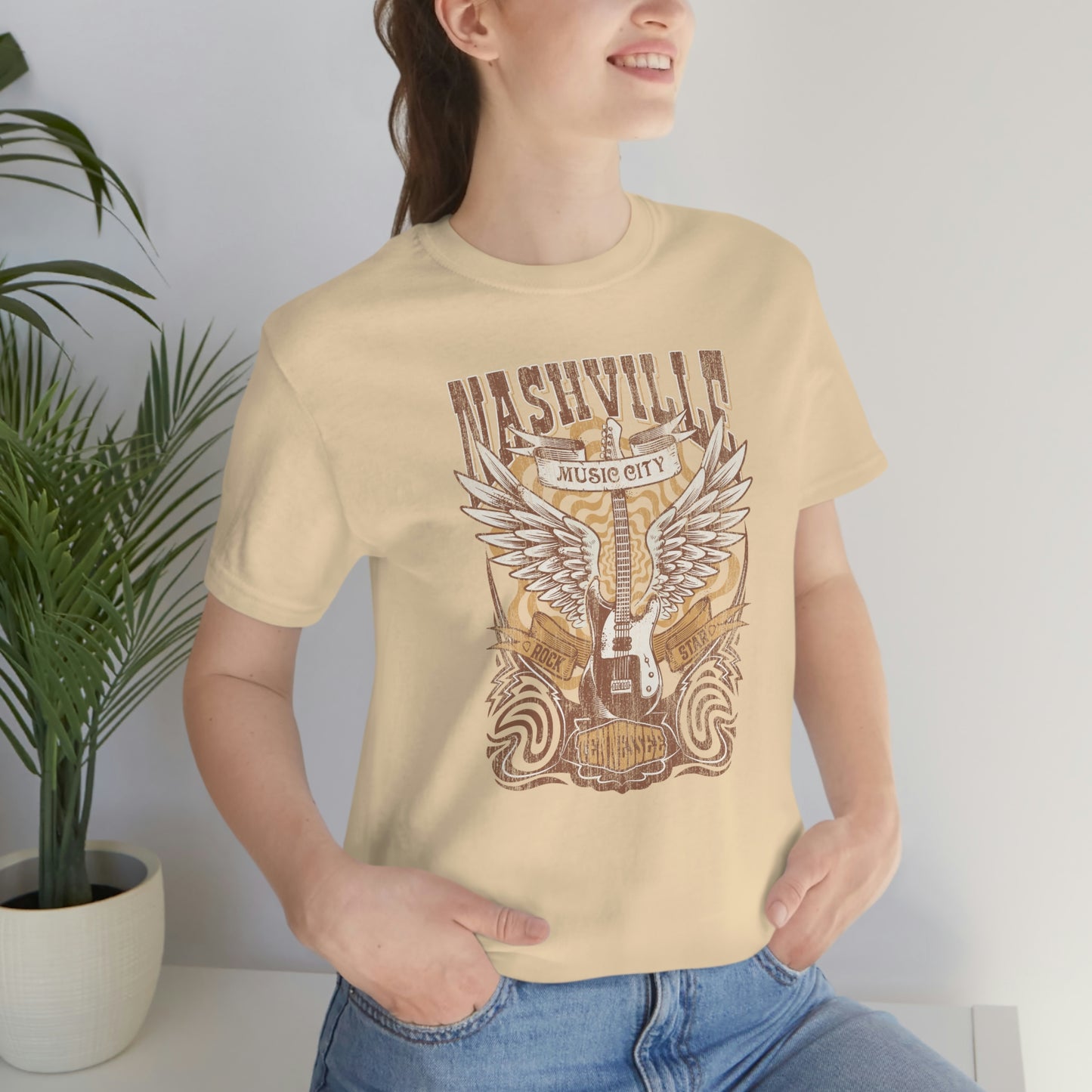 "Nashville Music City" Bella Canvas Unisex Jersey Short Sleeve Tee