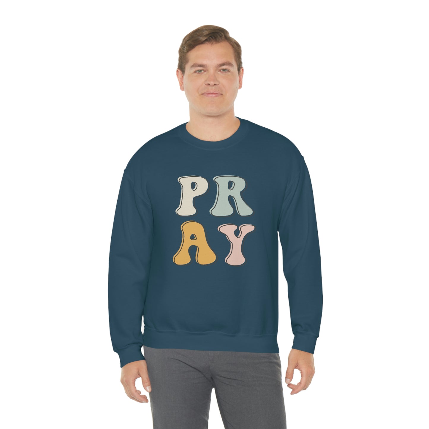 "Pray" Unisex Heavy Blend™ Crewneck Sweatshirt