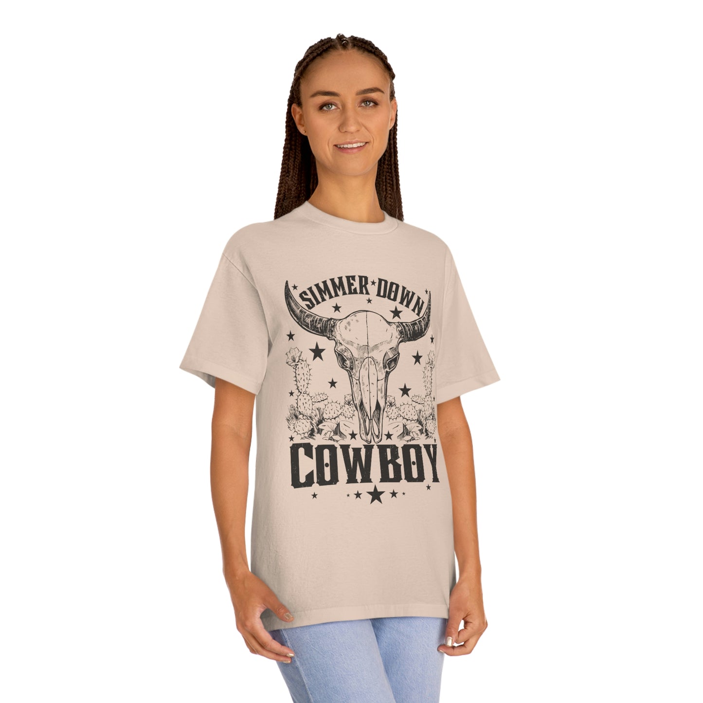 "Simmer Down Cowboy" Oversized Tee/Unisex Classic Tee