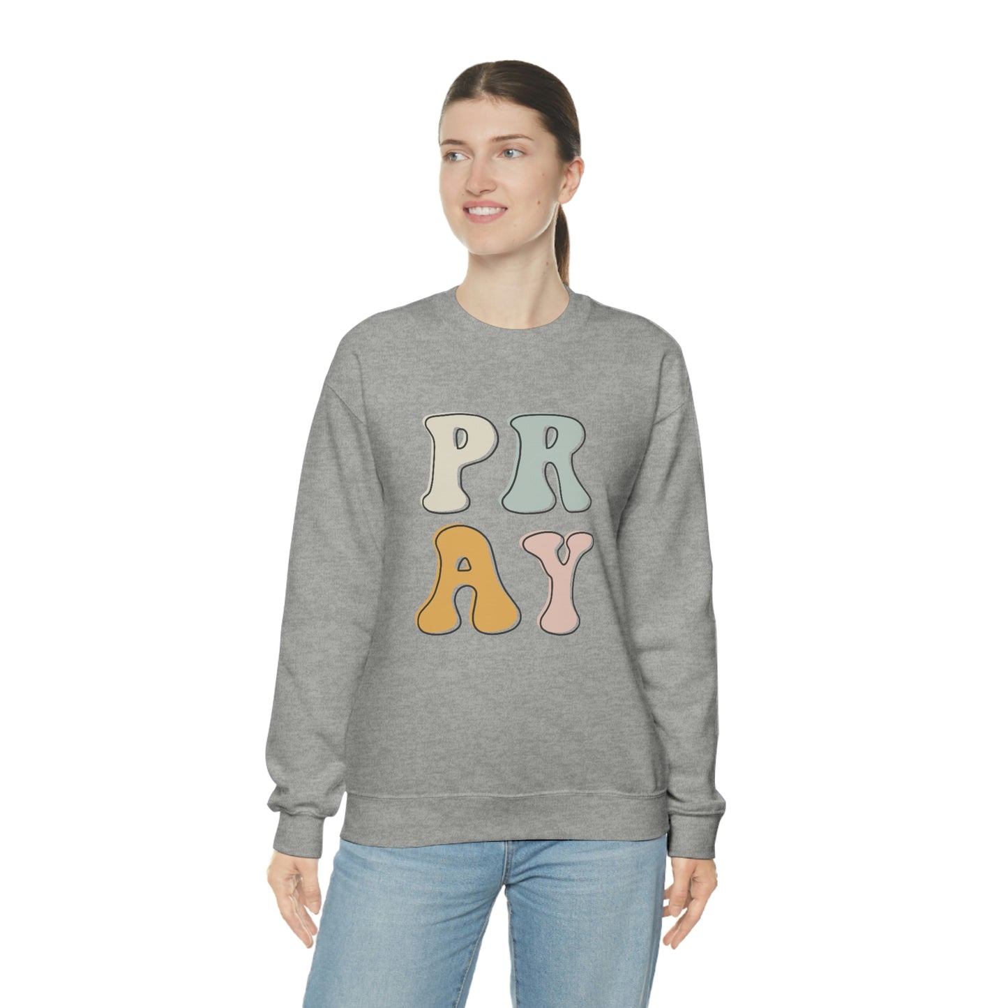 "Pray" Unisex Heavy Blend™ Crewneck Sweatshirt