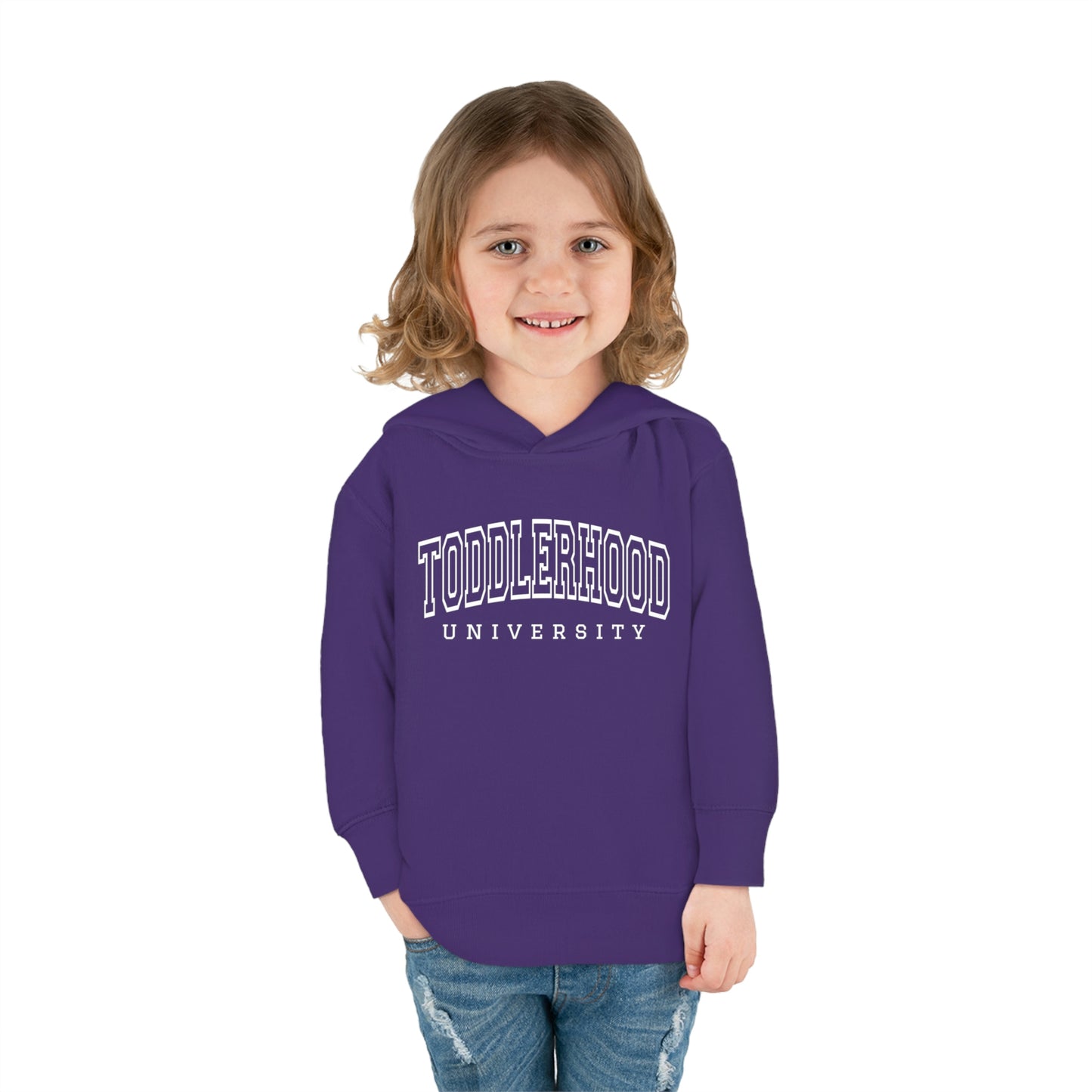 "Toddlerhood University" Toddler Pullover Fleece Hoodie (2T-6T)