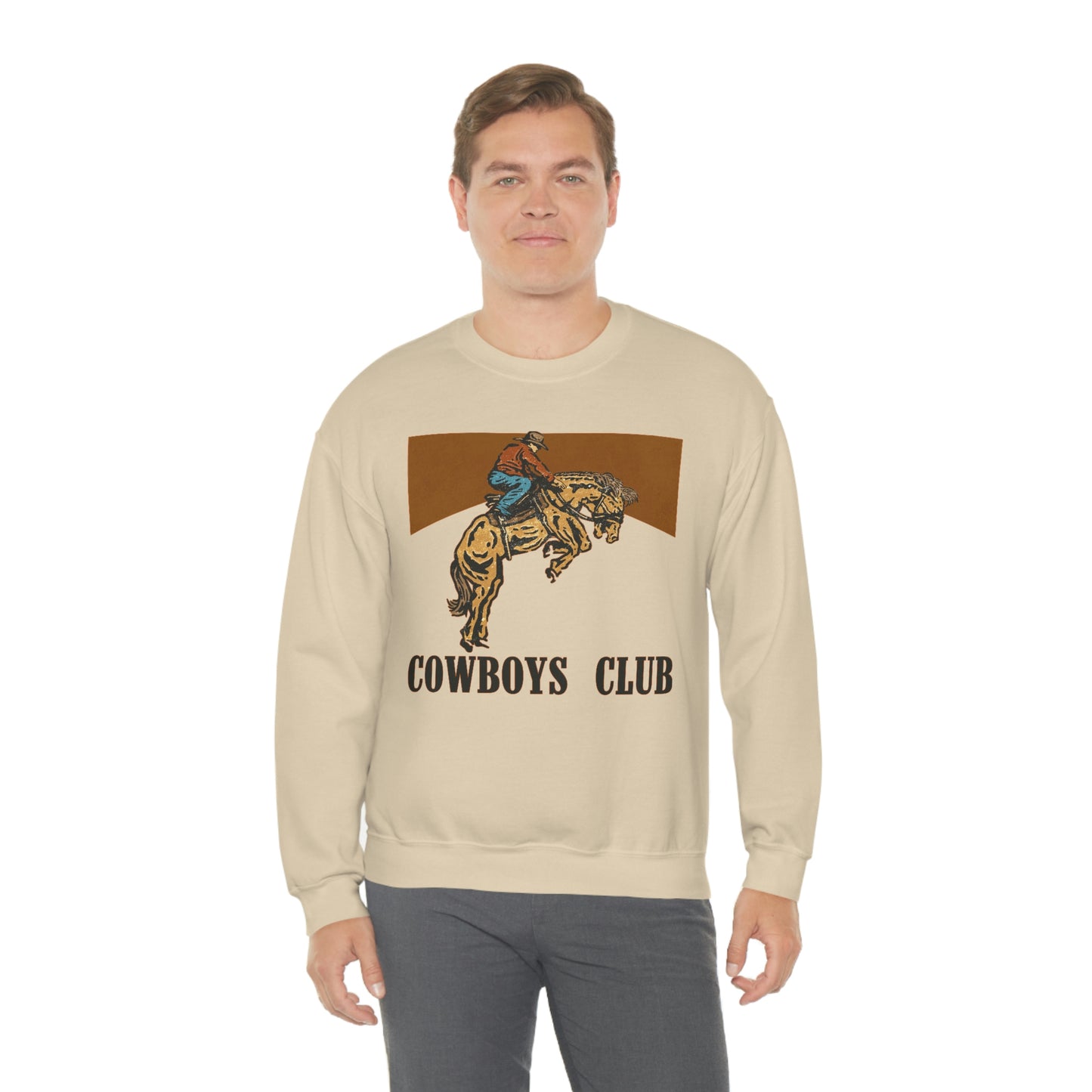 "Cowboy Club" Unisex Heavy Blend™ Crewneck Sweatshirt
