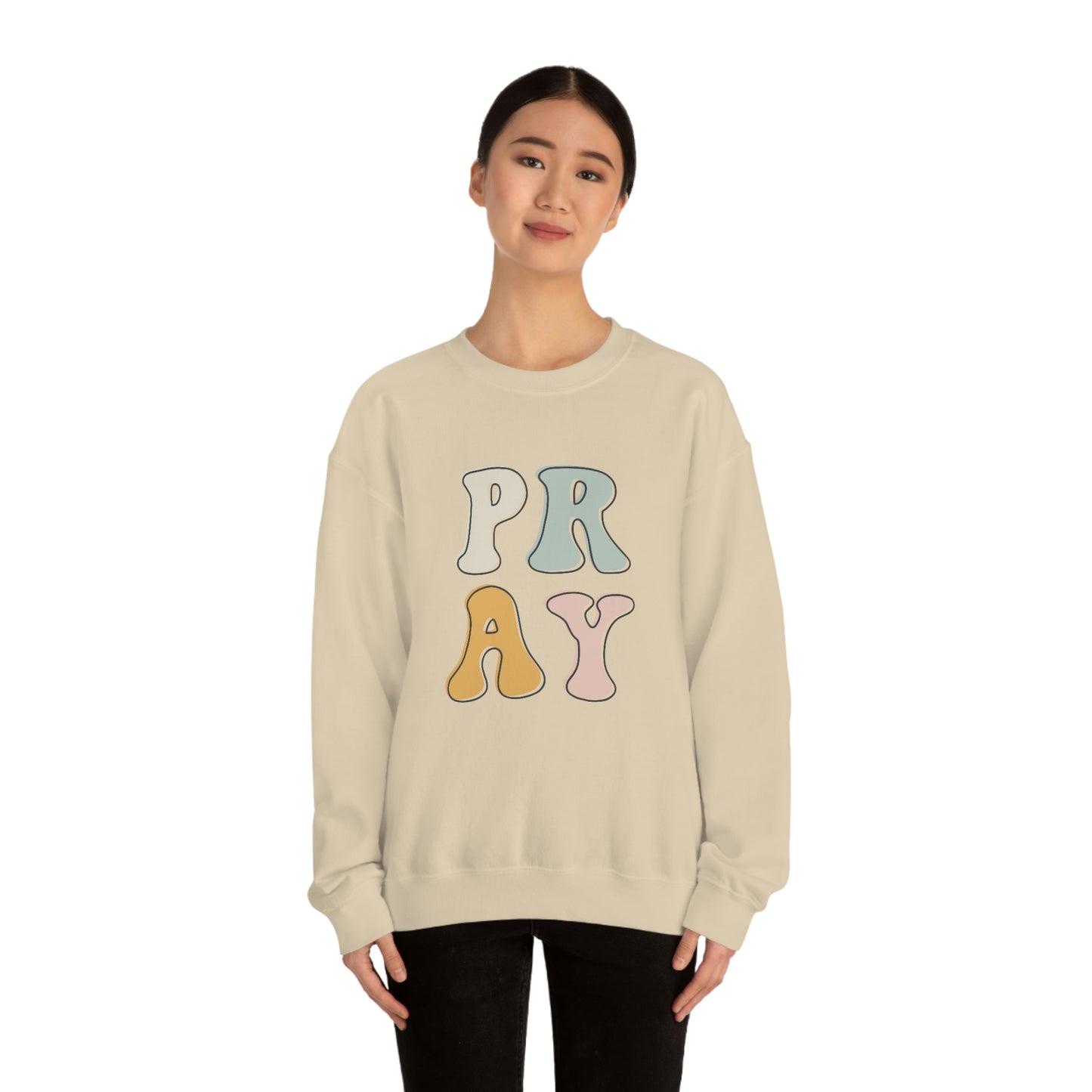 "Pray" Unisex Heavy Blend™ Crewneck Sweatshirt