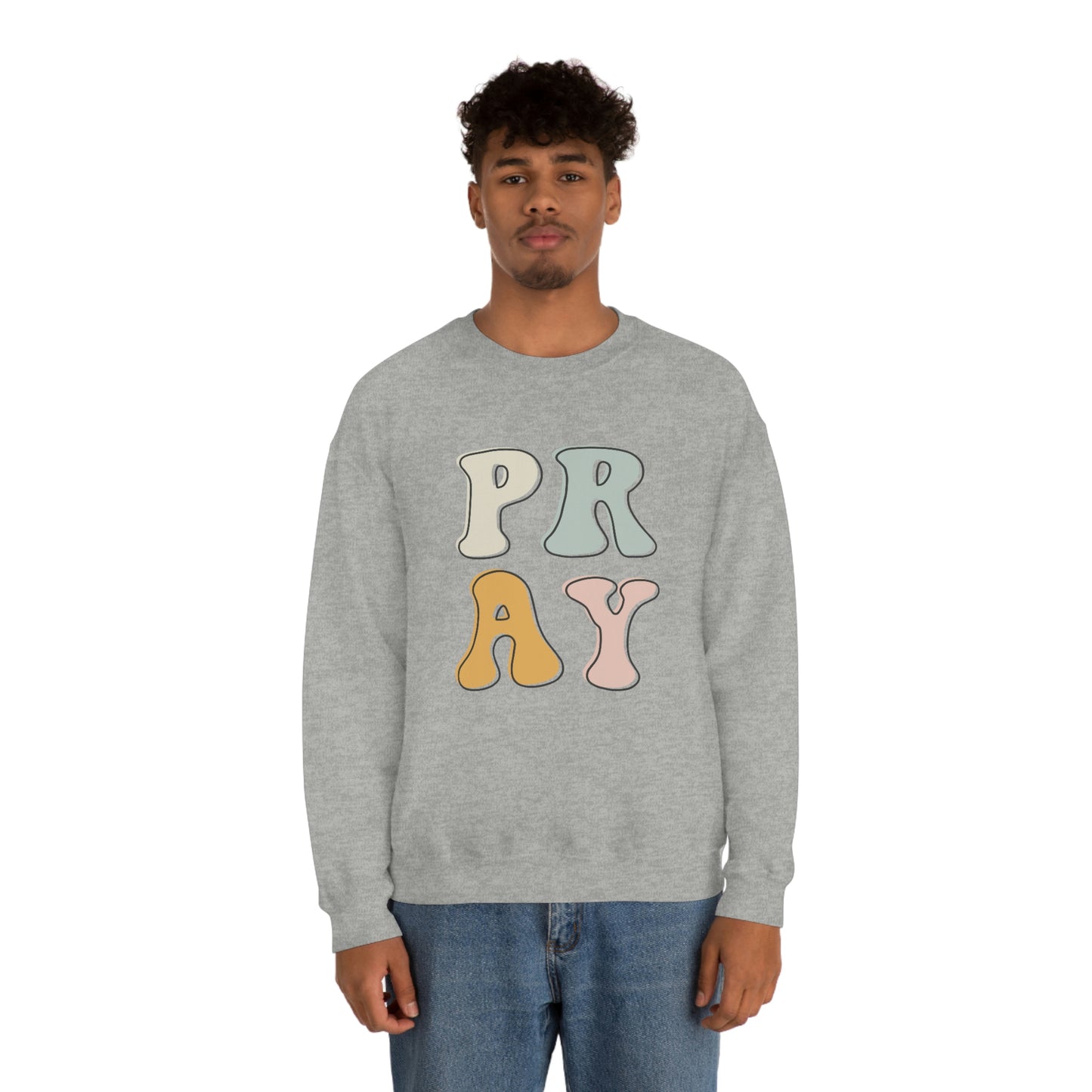 "Pray" Unisex Heavy Blend™ Crewneck Sweatshirt