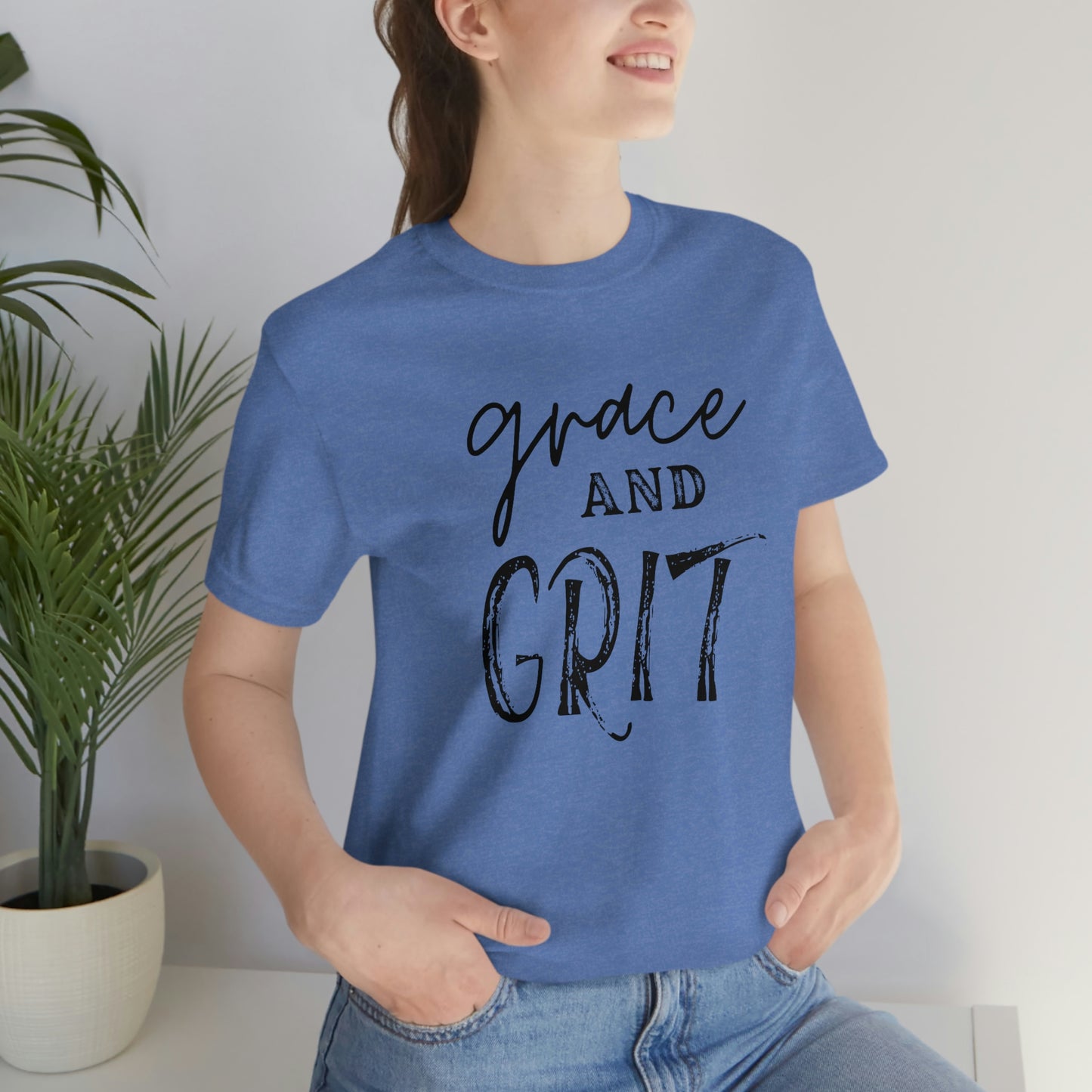 "Grace and Grit" Unisex Jersey Short Tee