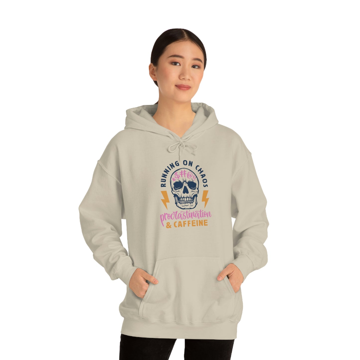 "Chaos and Caffeine" Unisex Heavy Blend™ Hooded Sweatshirt