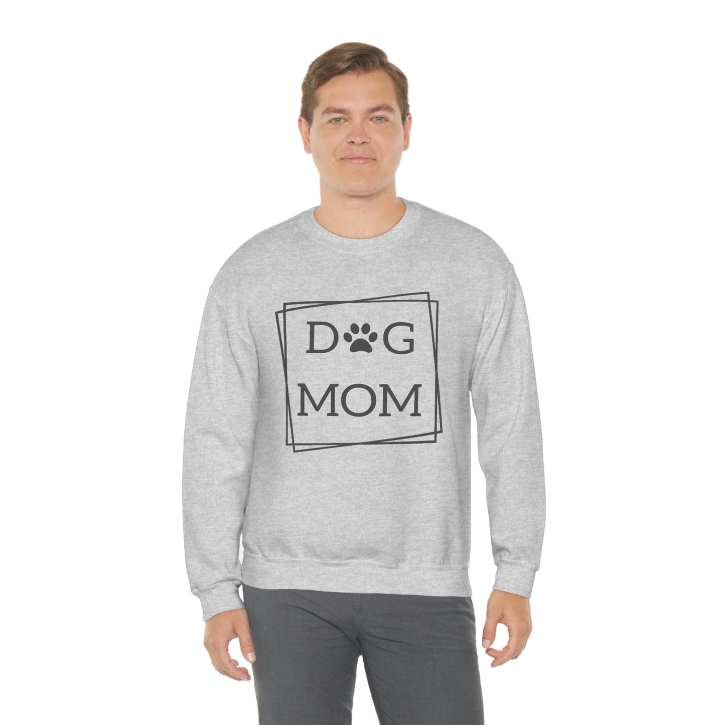 "Dog Mom" Unisex Heavy Blend™ Crewneck Sweatshirt