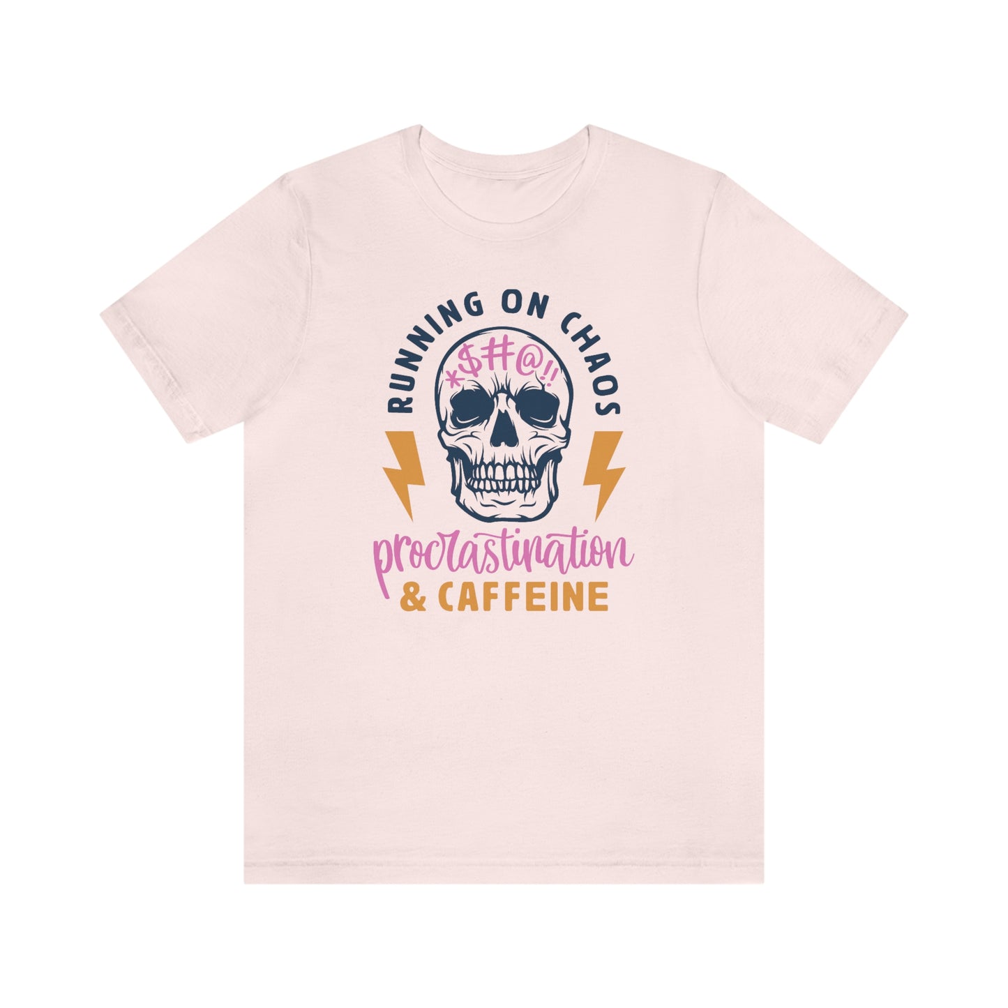 "Chaos and Caffeine" Unisex Jersey Short Sleeve Tee
