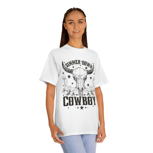 "Simmer Down Cowboy" Oversized Tee/Unisex Classic Tee