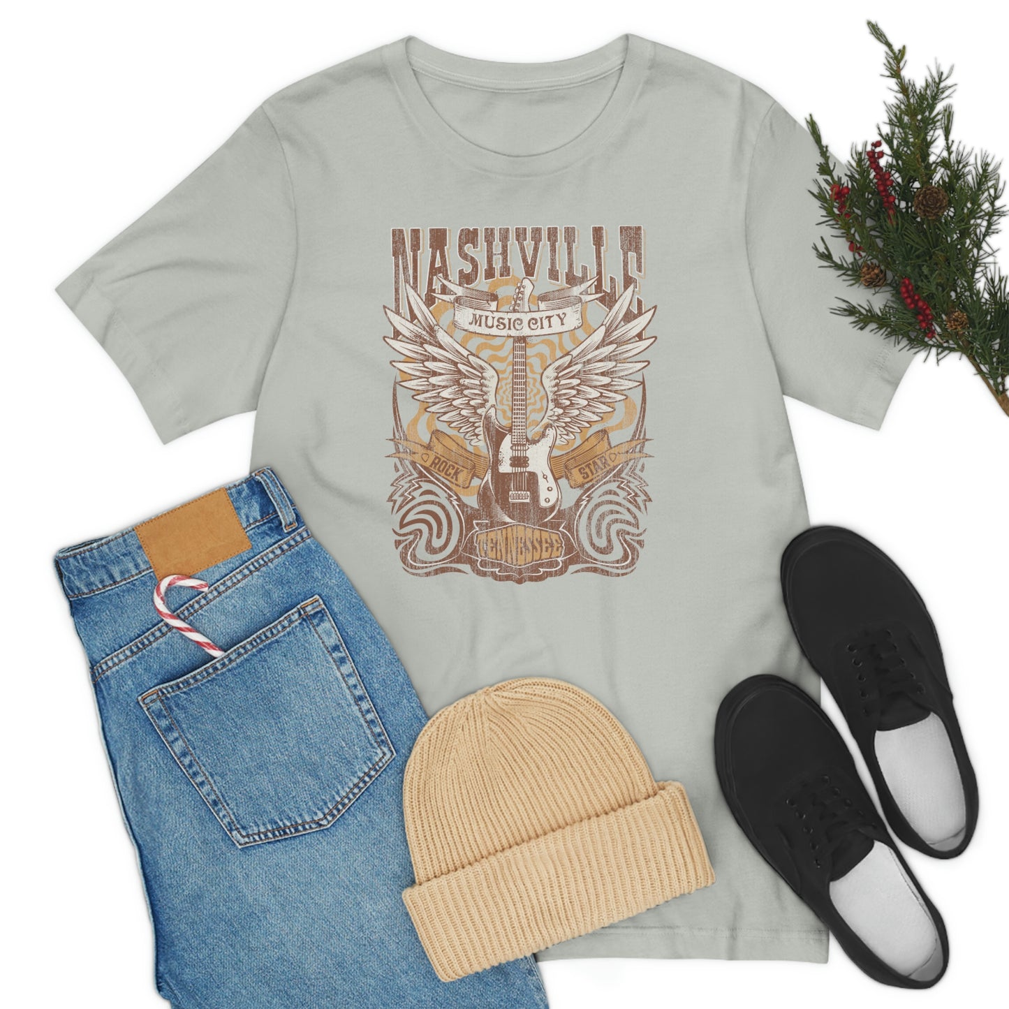 "Nashville Music City" Bella Canvas Unisex Jersey Short Sleeve Tee