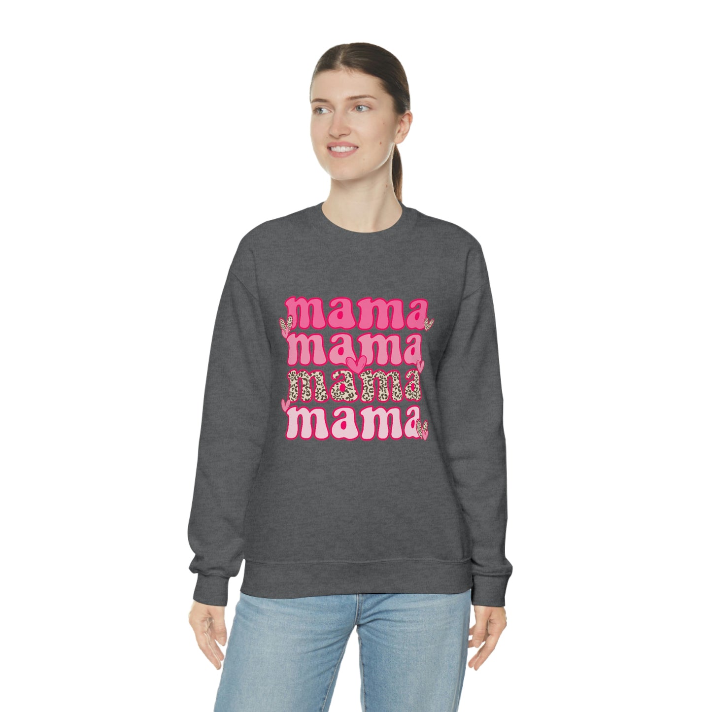 "Mama" Unisex Heavy Blend™ Crewneck Sweatshirt