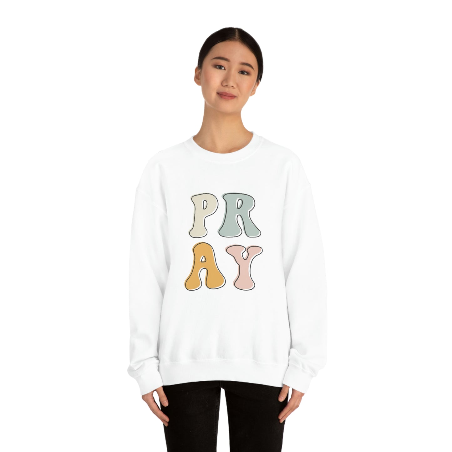 "Pray" Unisex Heavy Blend™ Crewneck Sweatshirt