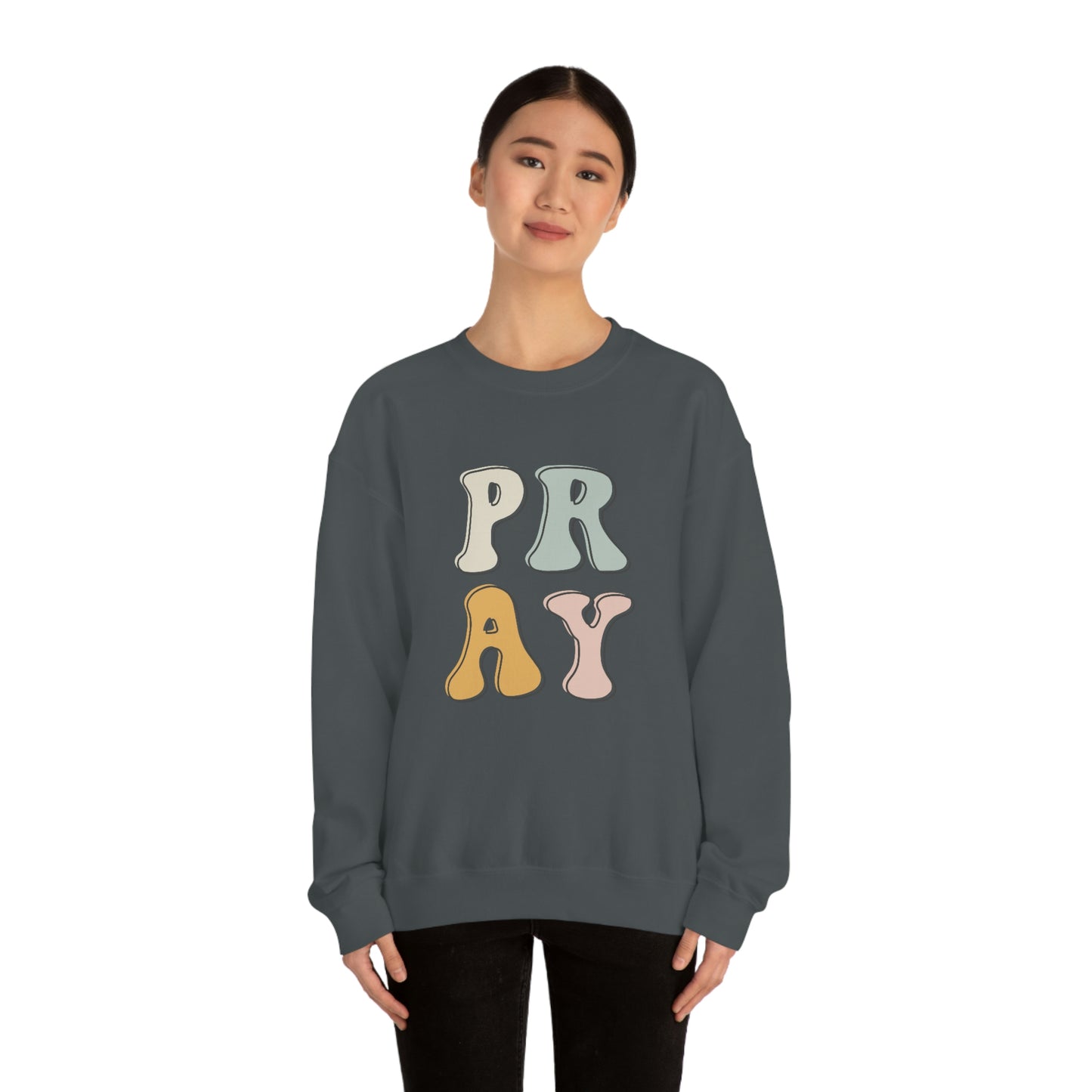 "Pray" Unisex Heavy Blend™ Crewneck Sweatshirt