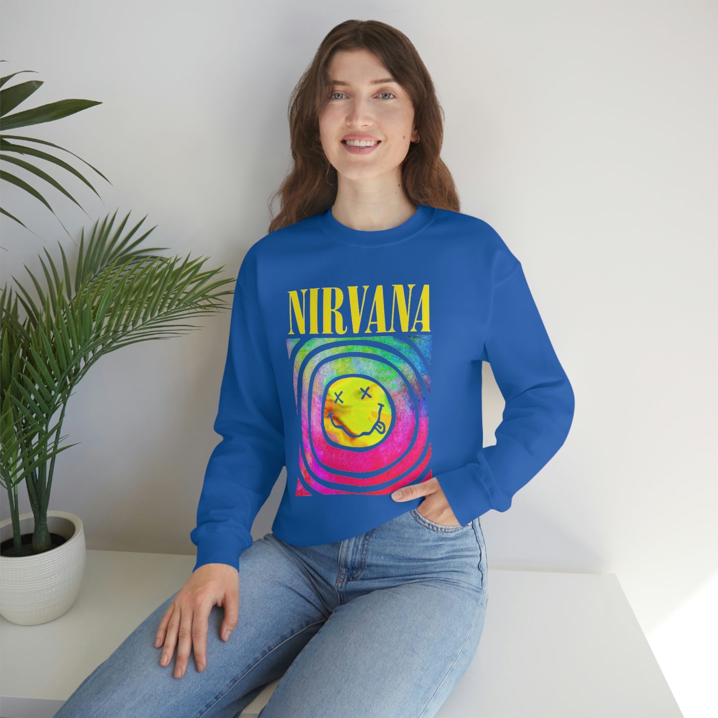 "Nirvana" Graphic Crewneck Sweatshirt