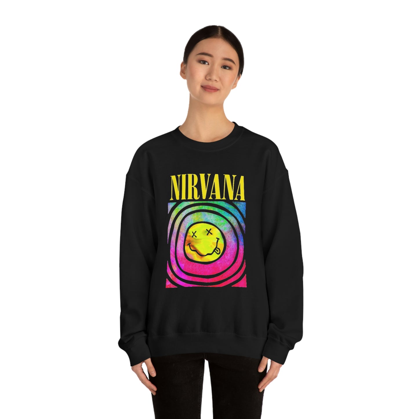 "Nirvana" Graphic Crewneck Sweatshirt