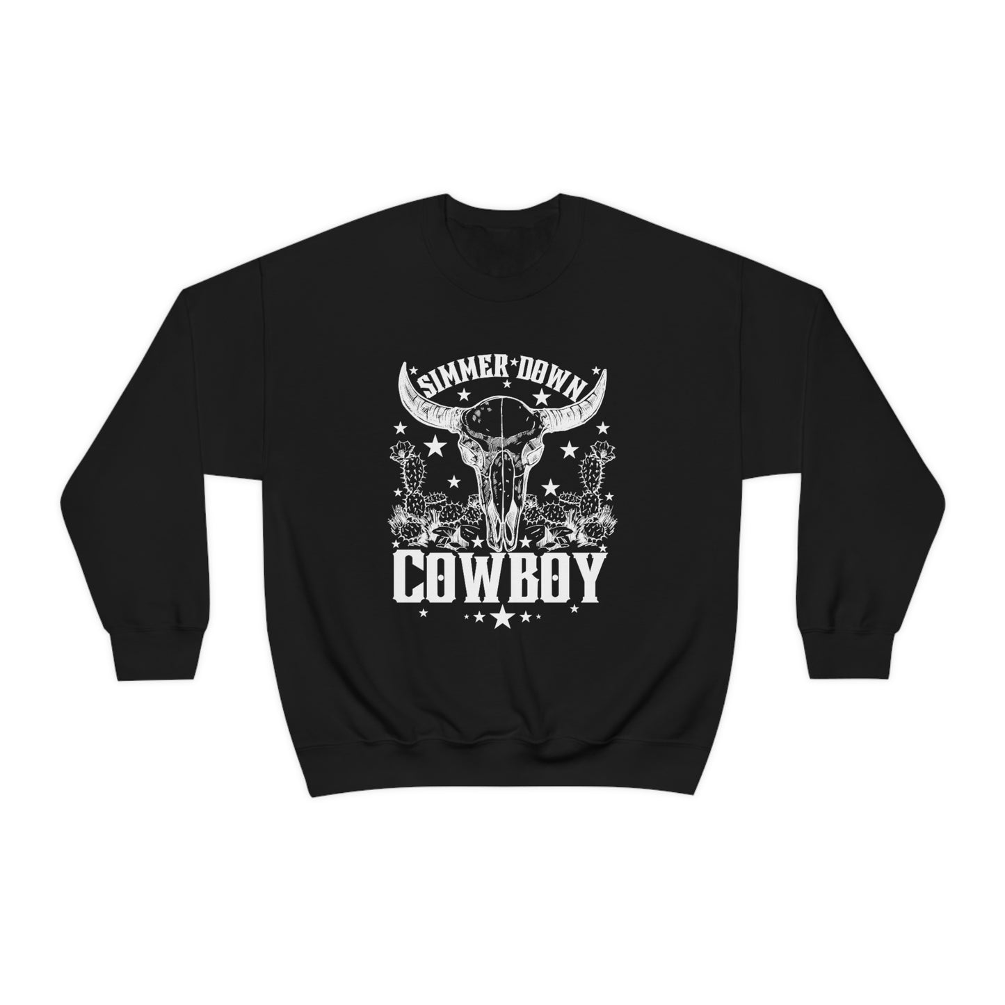 "Simmer Down Cowboy" Unisex Heavy Blend™ Crewneck Sweatshirt