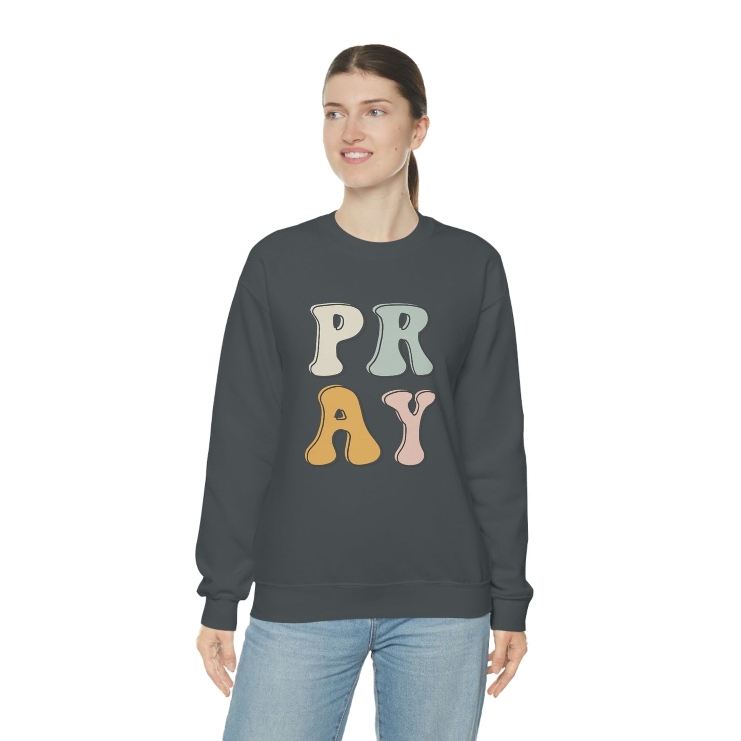 "Pray" Unisex Heavy Blend™ Crewneck Sweatshirt