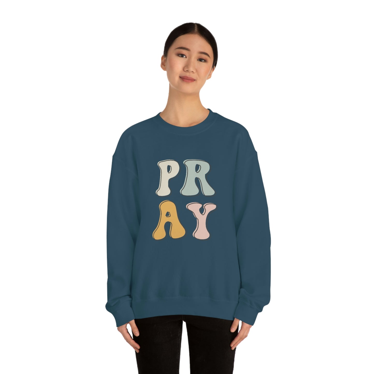 "Pray" Unisex Heavy Blend™ Crewneck Sweatshirt