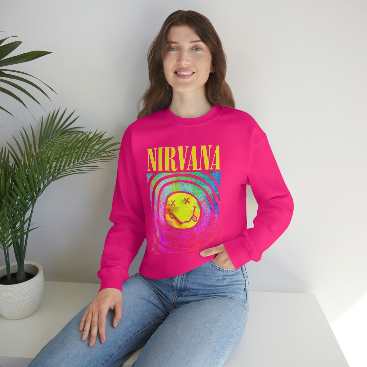 "Nirvana" Graphic Crewneck Sweatshirt