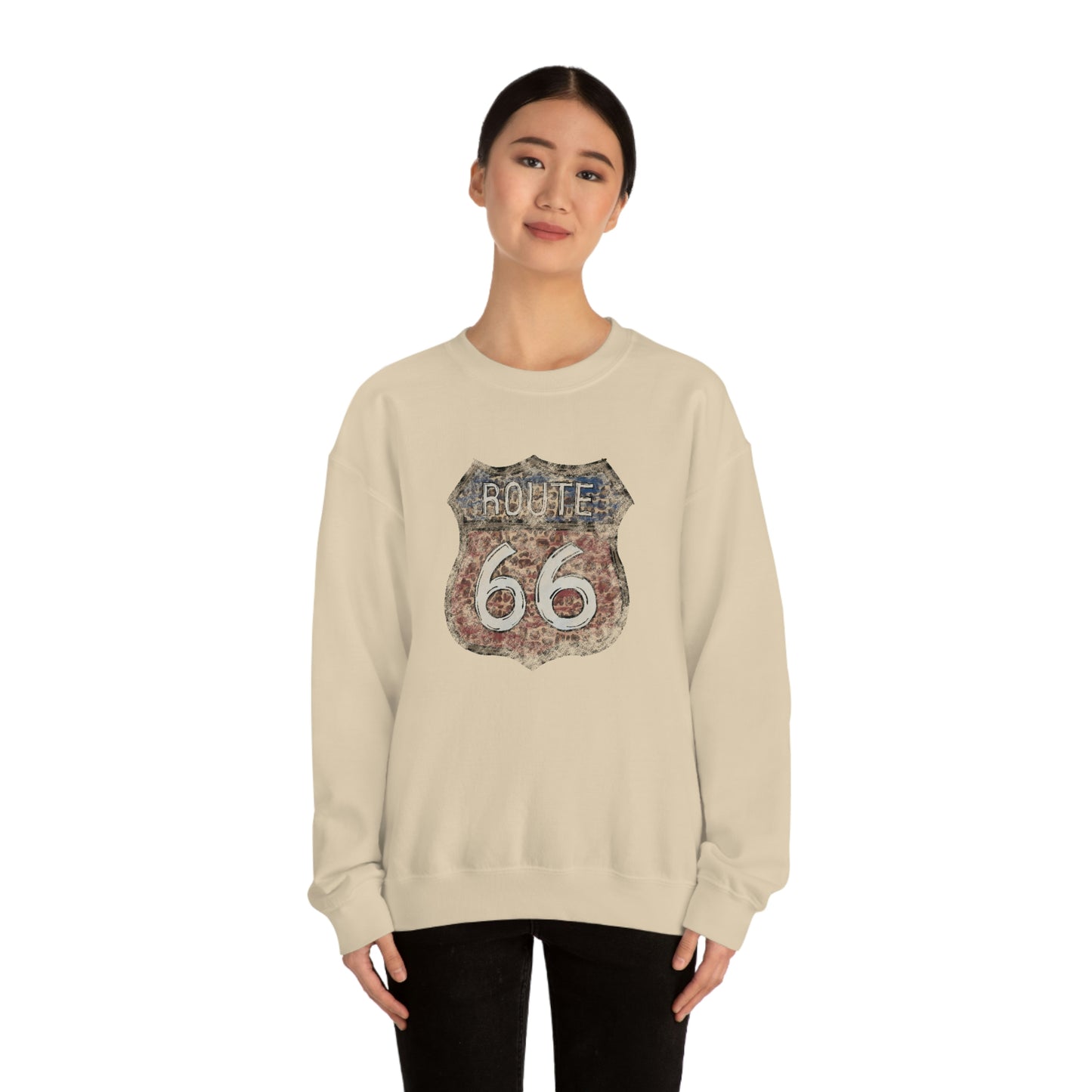 "Route 66" Unisex Crewneck Sweatshirt