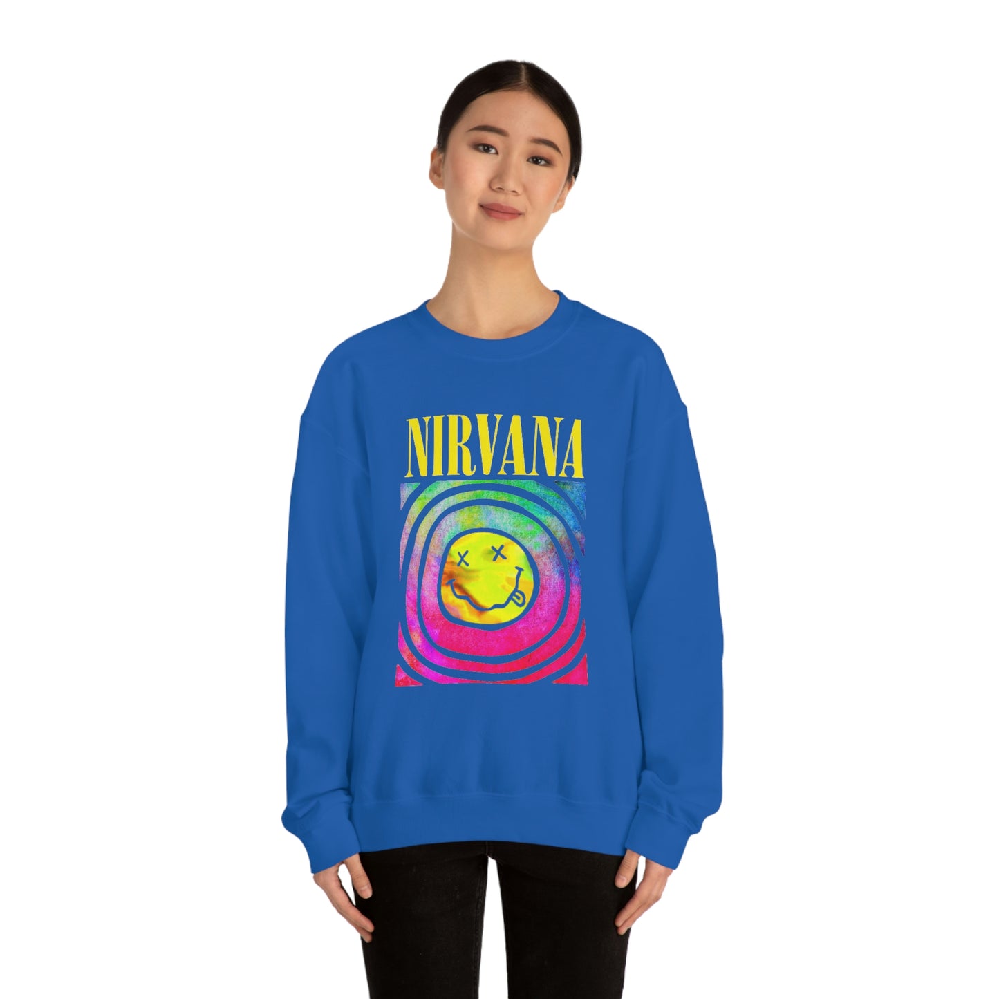 "Nirvana" Graphic Crewneck Sweatshirt