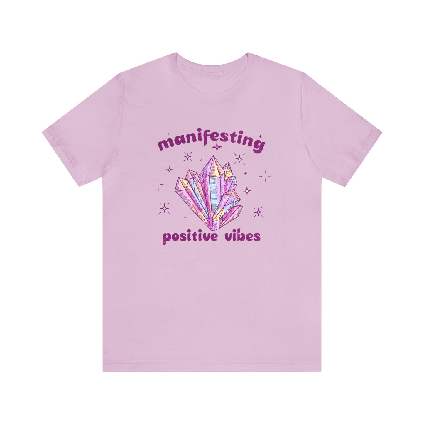 "Manifesting Positive Vibes" Bella Canvas Short Sleeve Tee