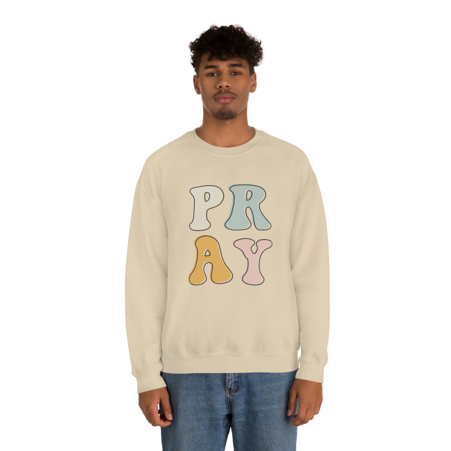 "Pray" Unisex Heavy Blend™ Crewneck Sweatshirt