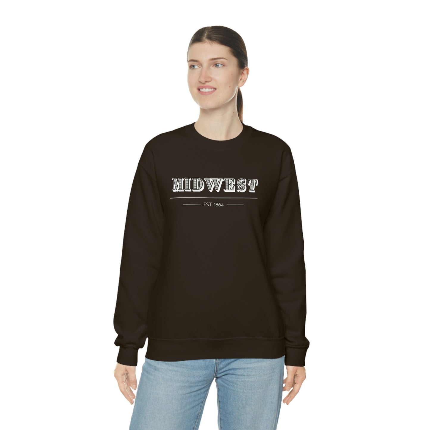 "Midwest" Unisex Heavy Blend™ Crewneck Sweatshirt