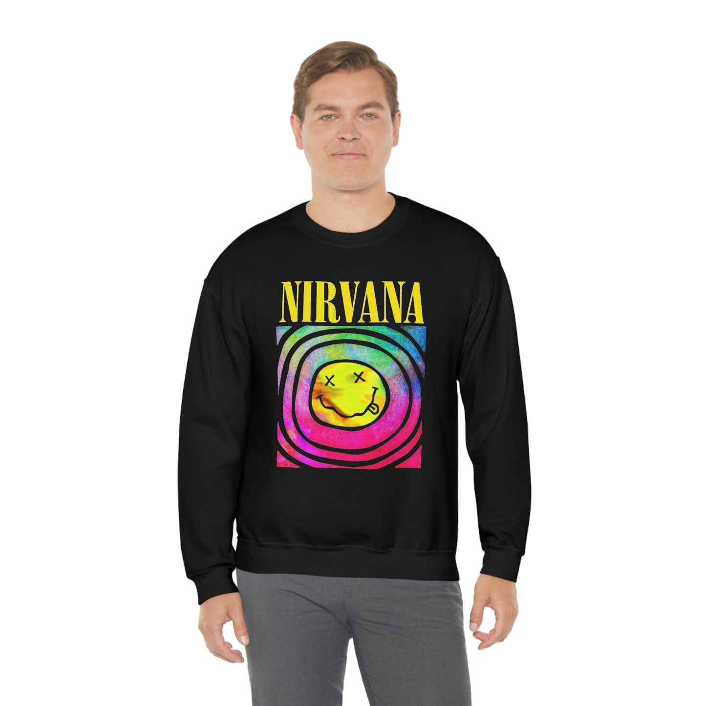 "Nirvana" Graphic Crewneck Sweatshirt