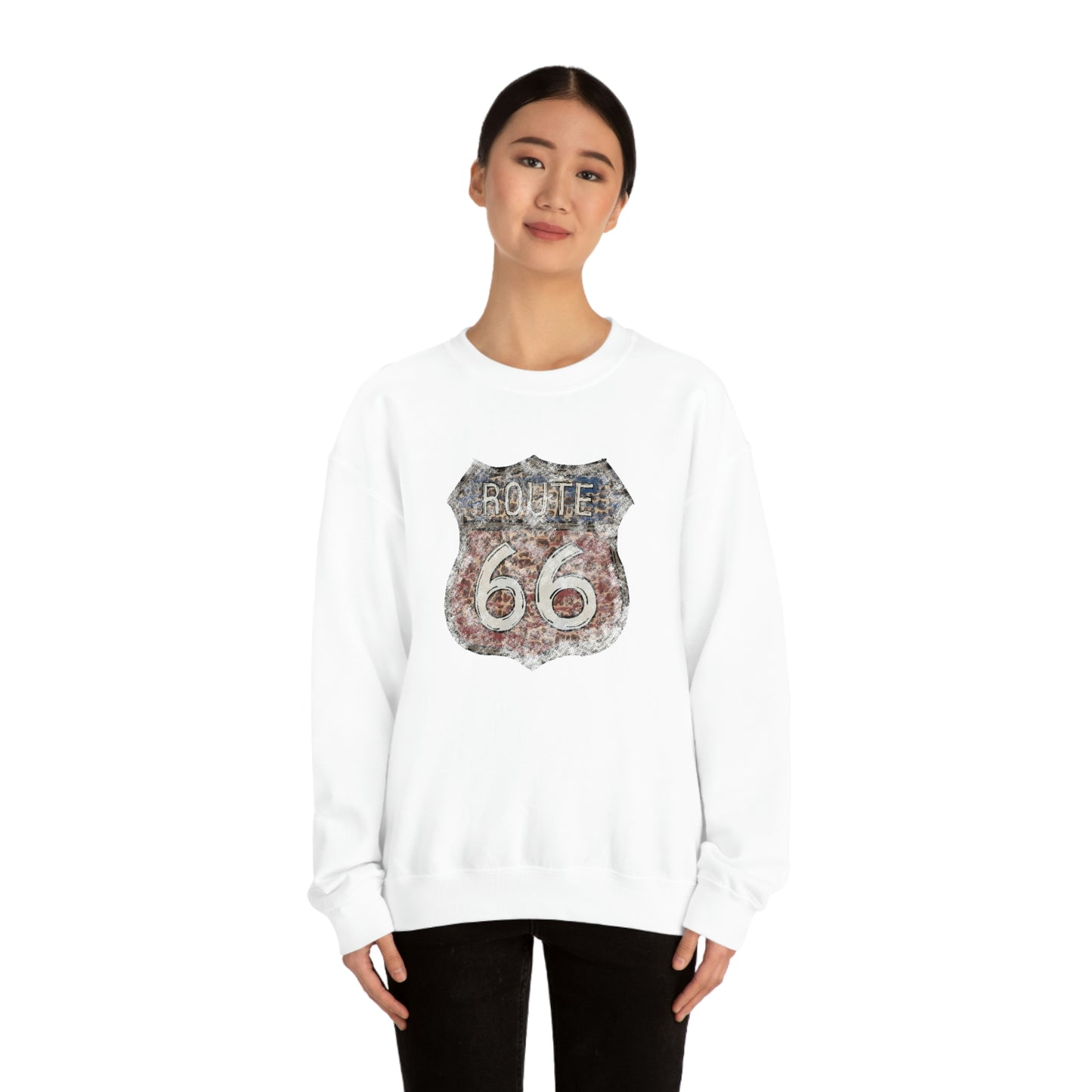 "Route 66" Unisex Crewneck Sweatshirt